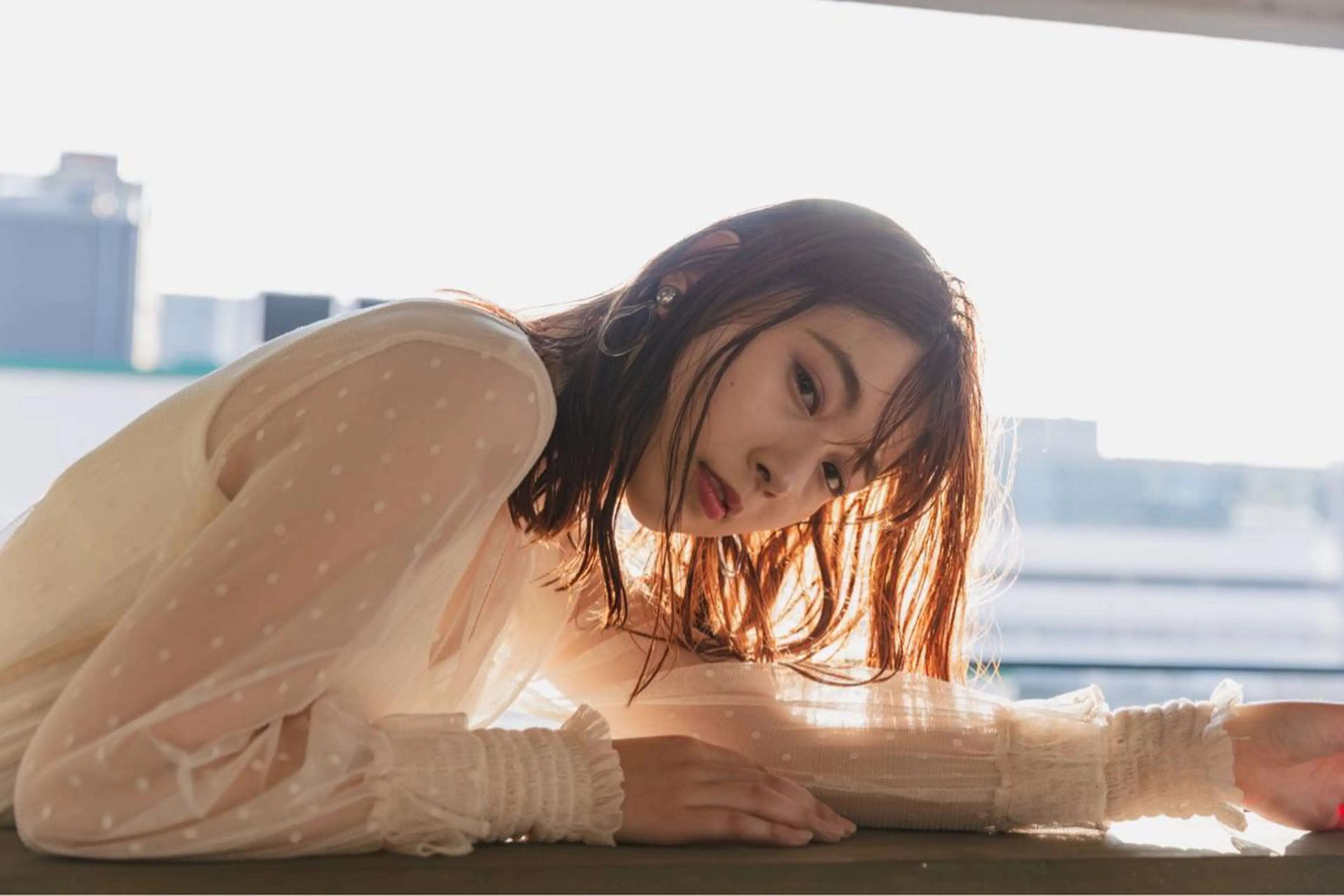 ミディアム カラー ツジガキ ユウスケのヘアスタイル