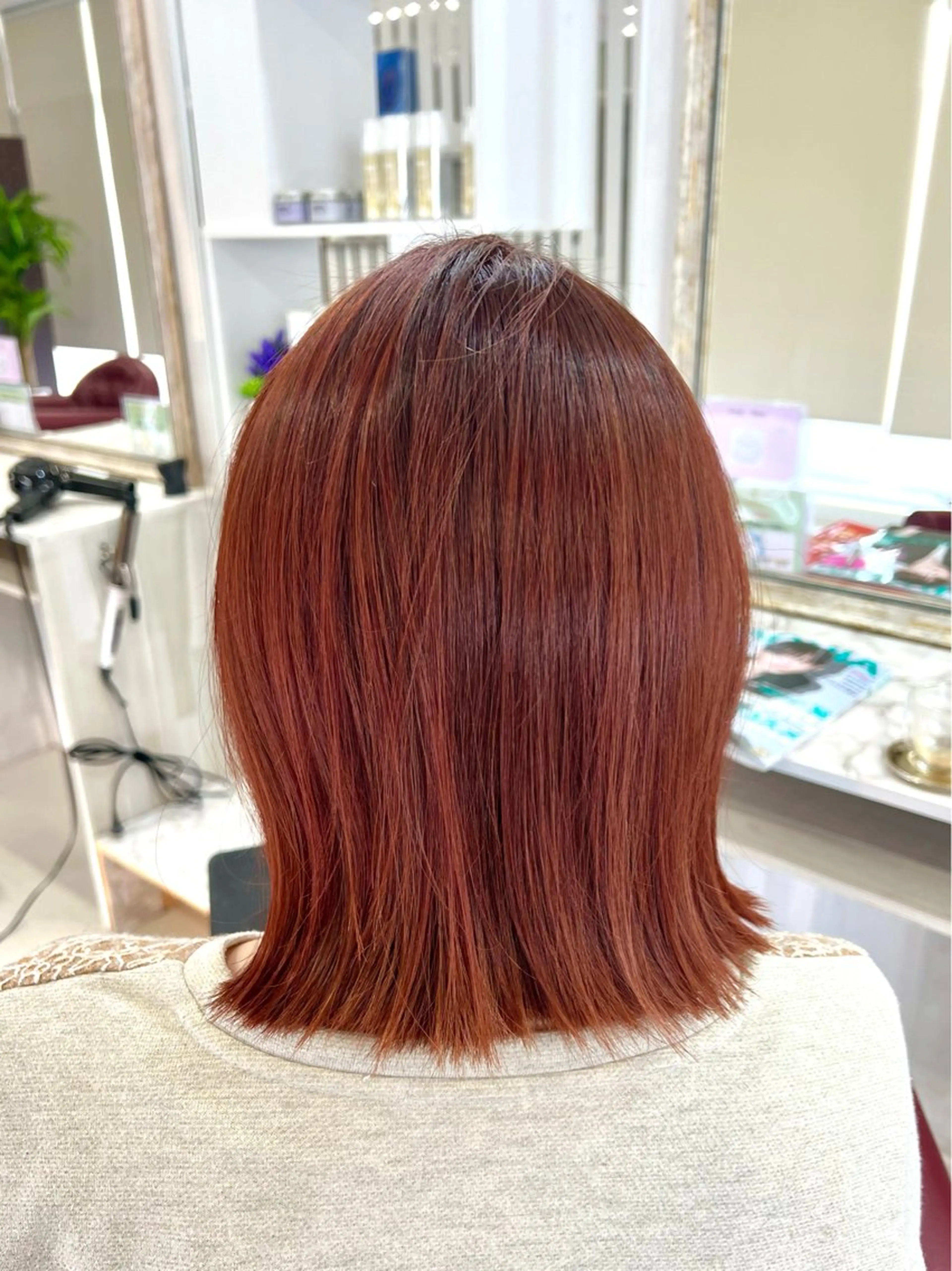 ショート カラー レッドカラー KEN 🌟のヘアスタイル