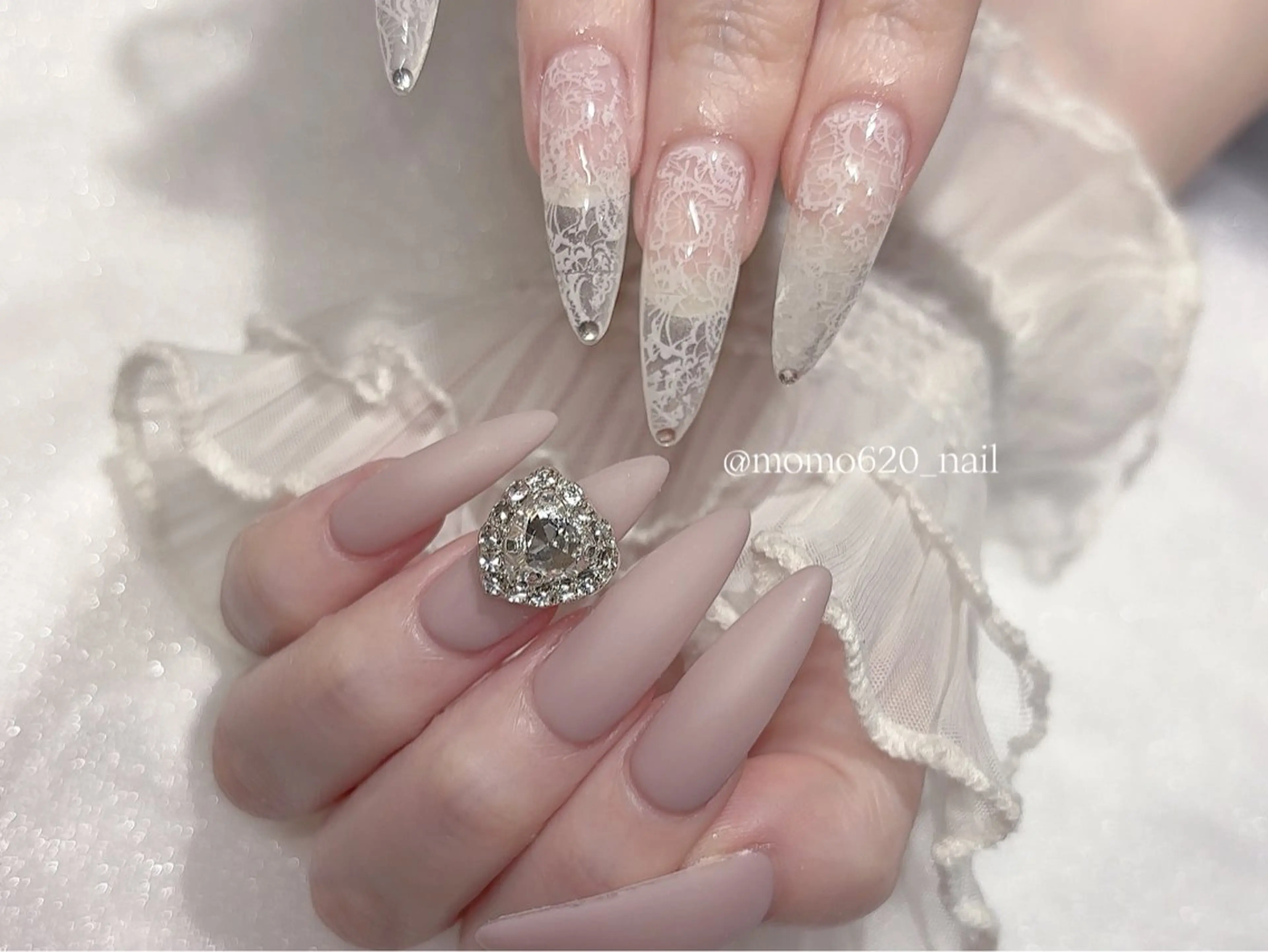 ネイル マットネイル ハンドネイル nailsalon moca 堀江店所属・moca堀江店 momokaのネイルデザイン
