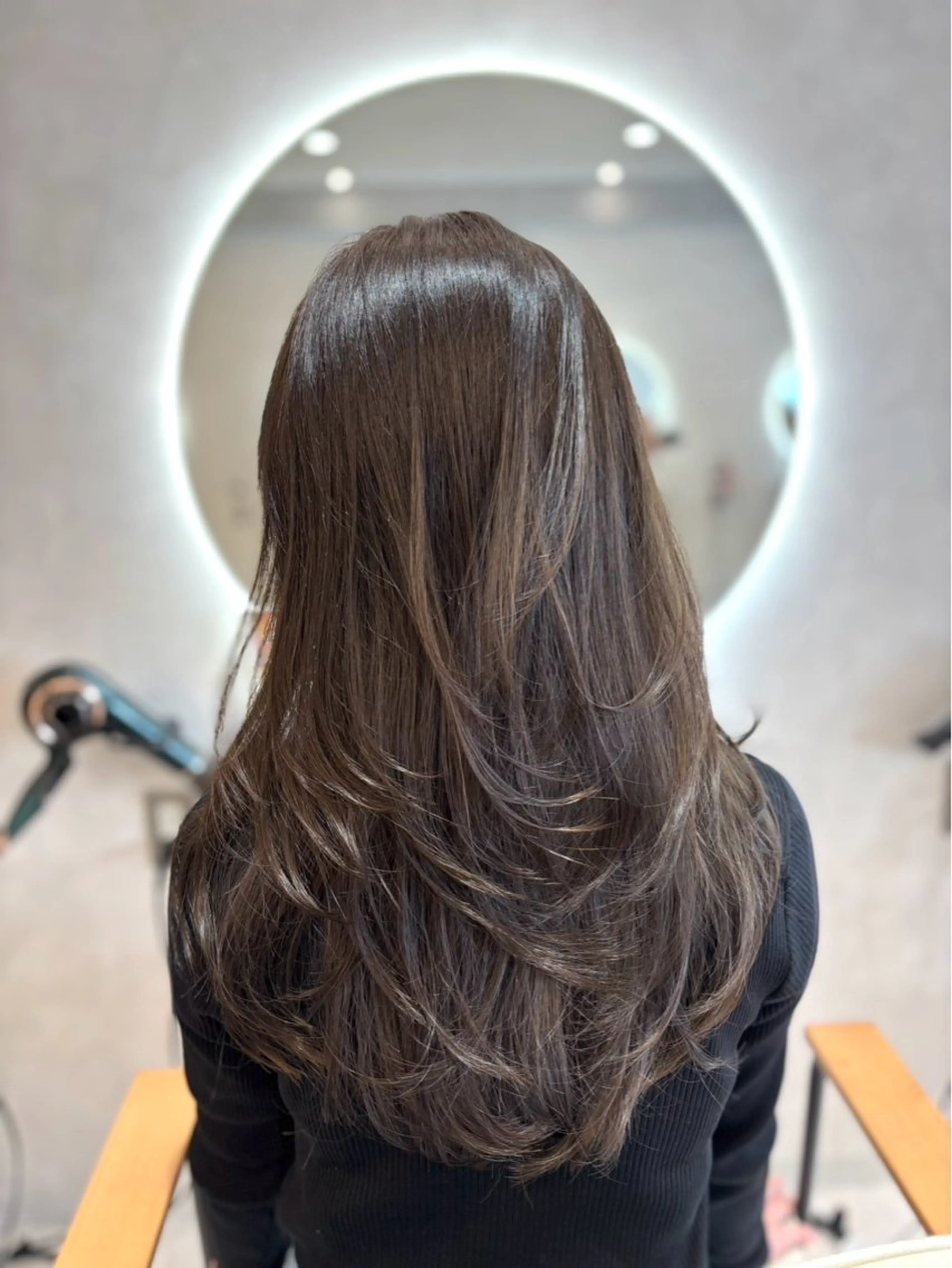 ロング カラー ヘアアレンジ ブラウンカラー 透明感カラー 梅田カラーモデル/ ヘアセット/美咲のヘアスタイル
