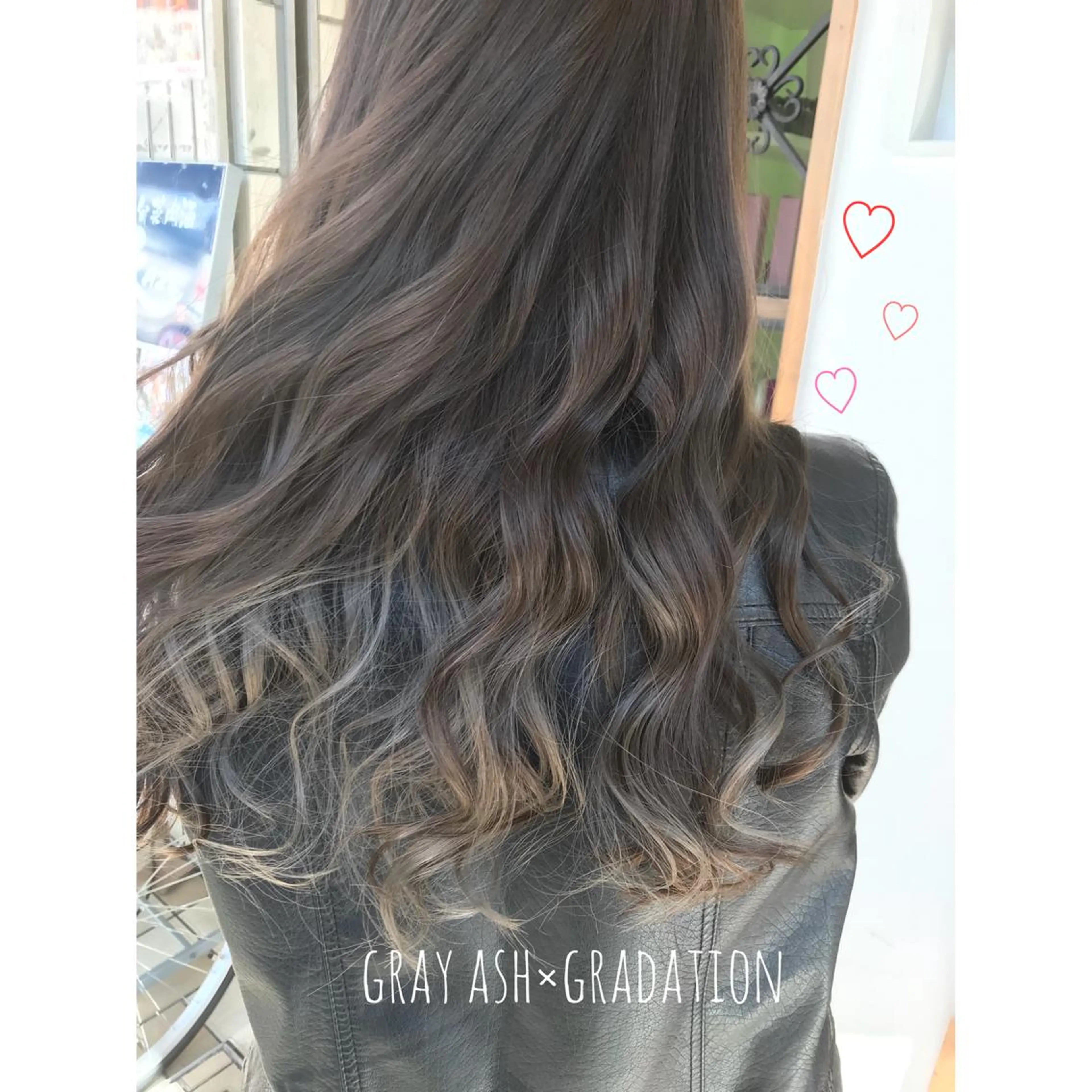 ロング カラー ヘアアレンジ ヘアカラー シアーベージュニスト 🥣大石亜里紗のヘアスタイル