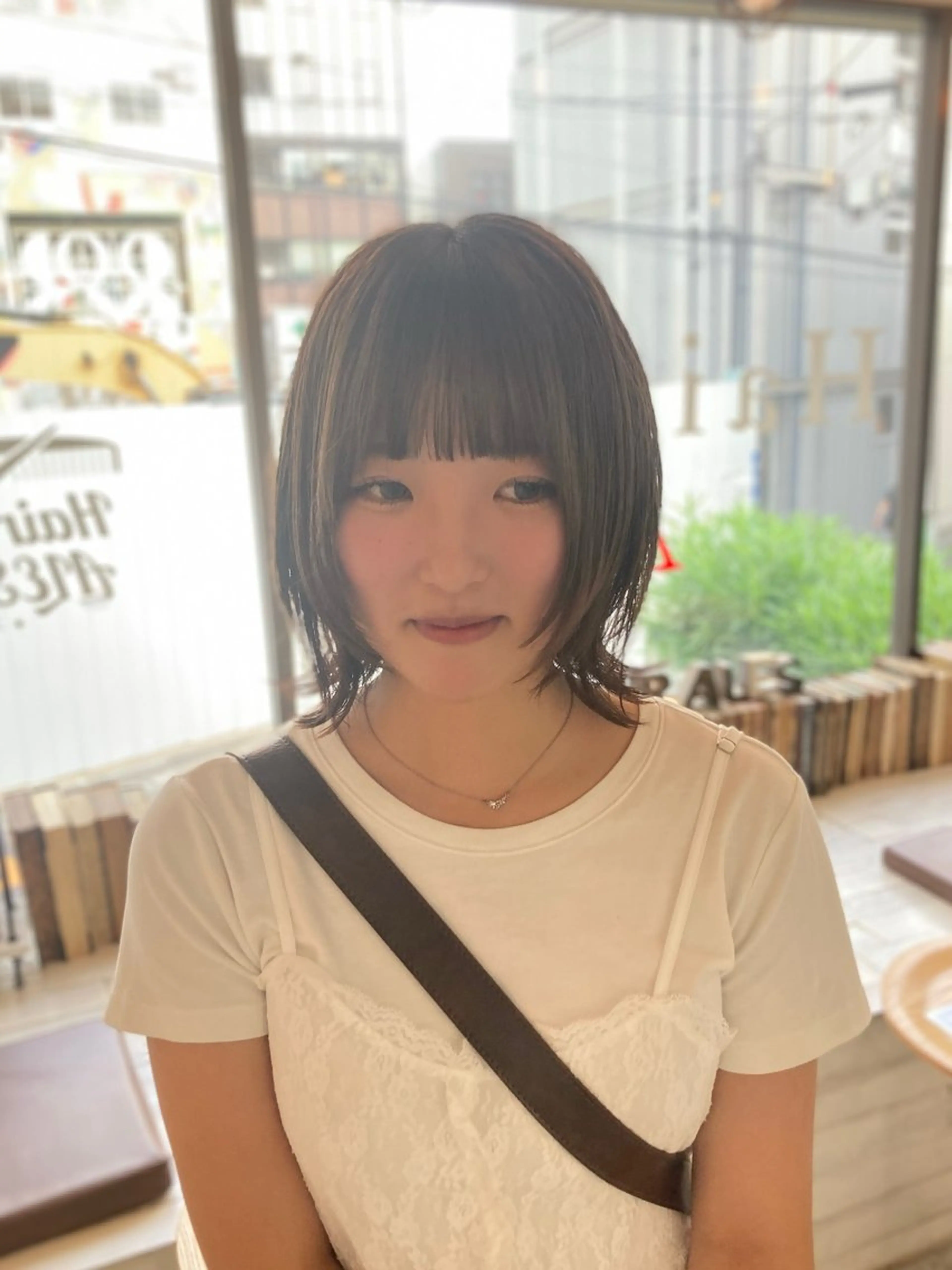 ミディアム カラー カット ヘアカラー トリートメント ウルフ/レイヤー エクステ/kokiのヘアスタイル