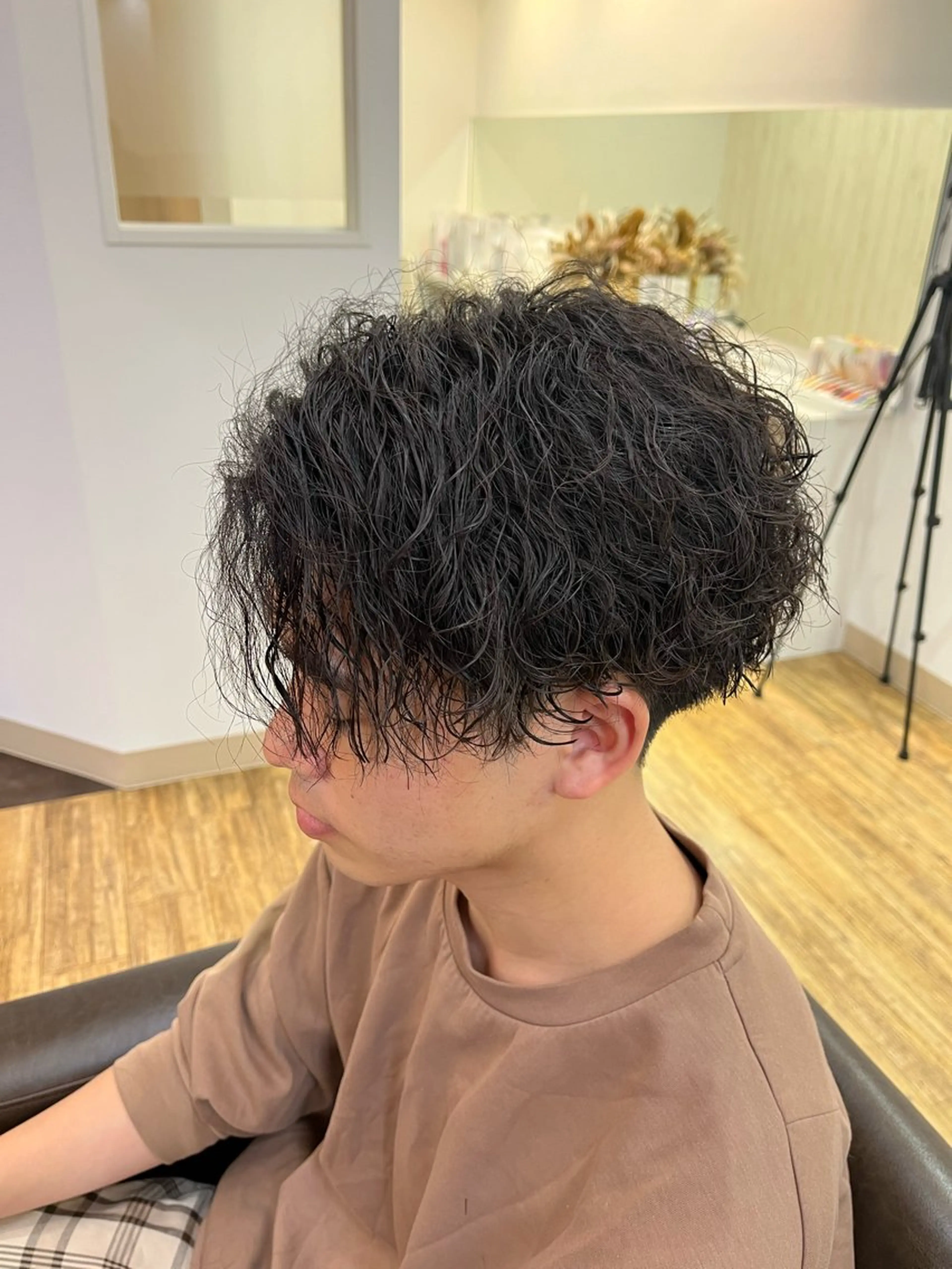メンズ カット パーマ 鬼松沙弥 ❤︎メンズパーマのヘアスタイル