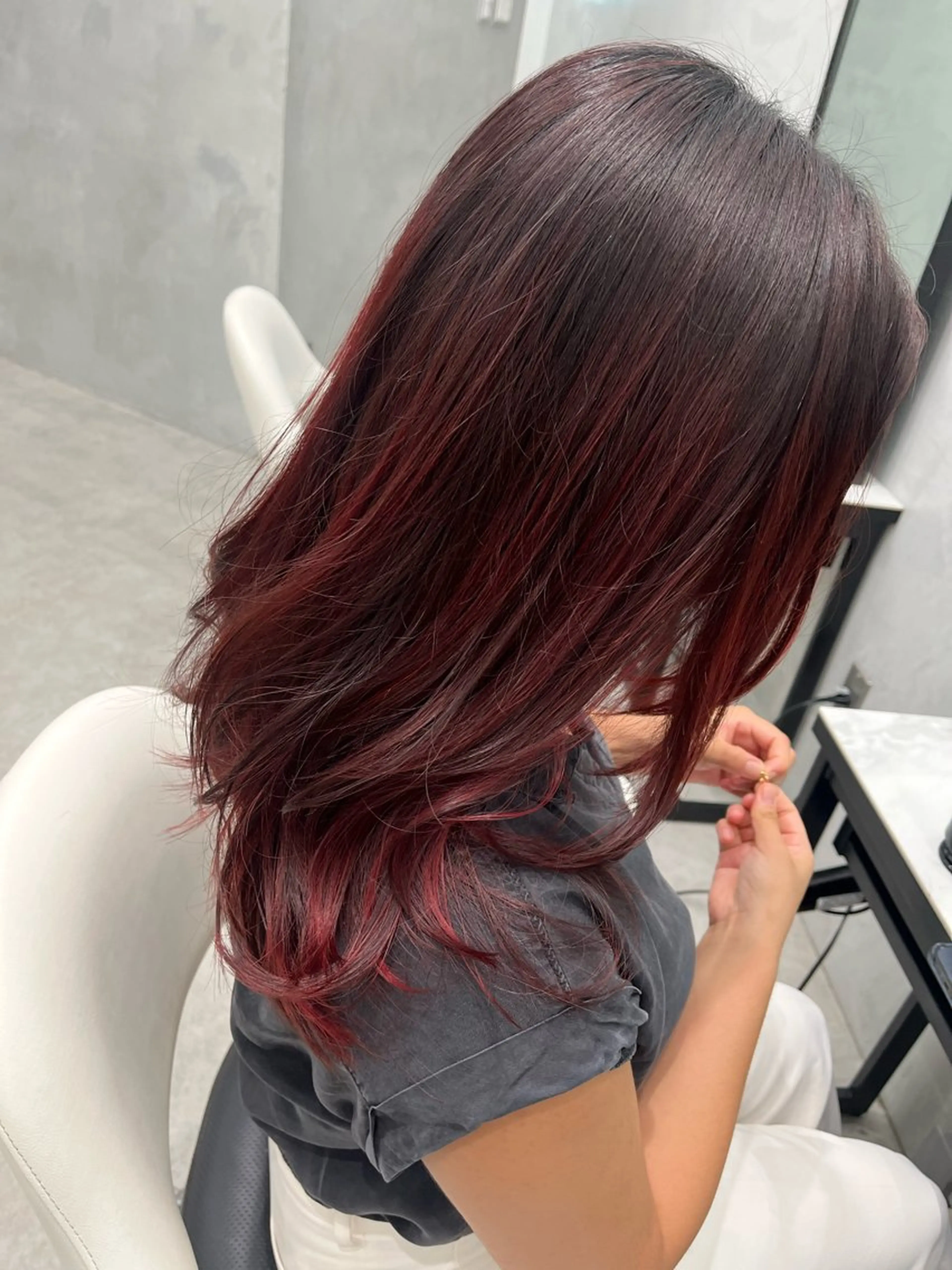 セミロング ✨ハイトーンカラー✨ /⭐︎Yudai⭐︎のヘアスタイル