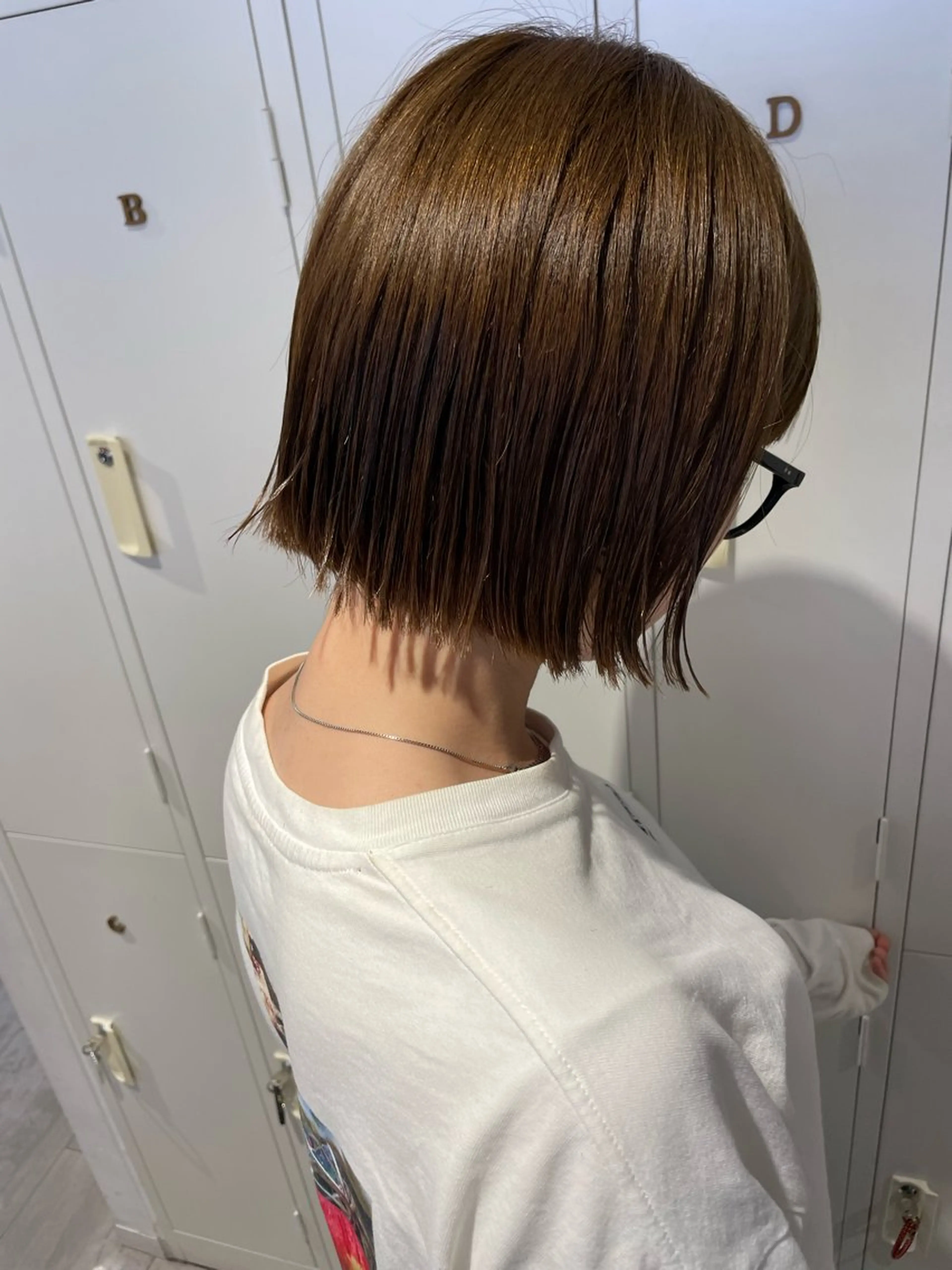 ショート カット ヘアカラー レイヤーパーマ/ ショートパーマ/横浜のヘアスタイル