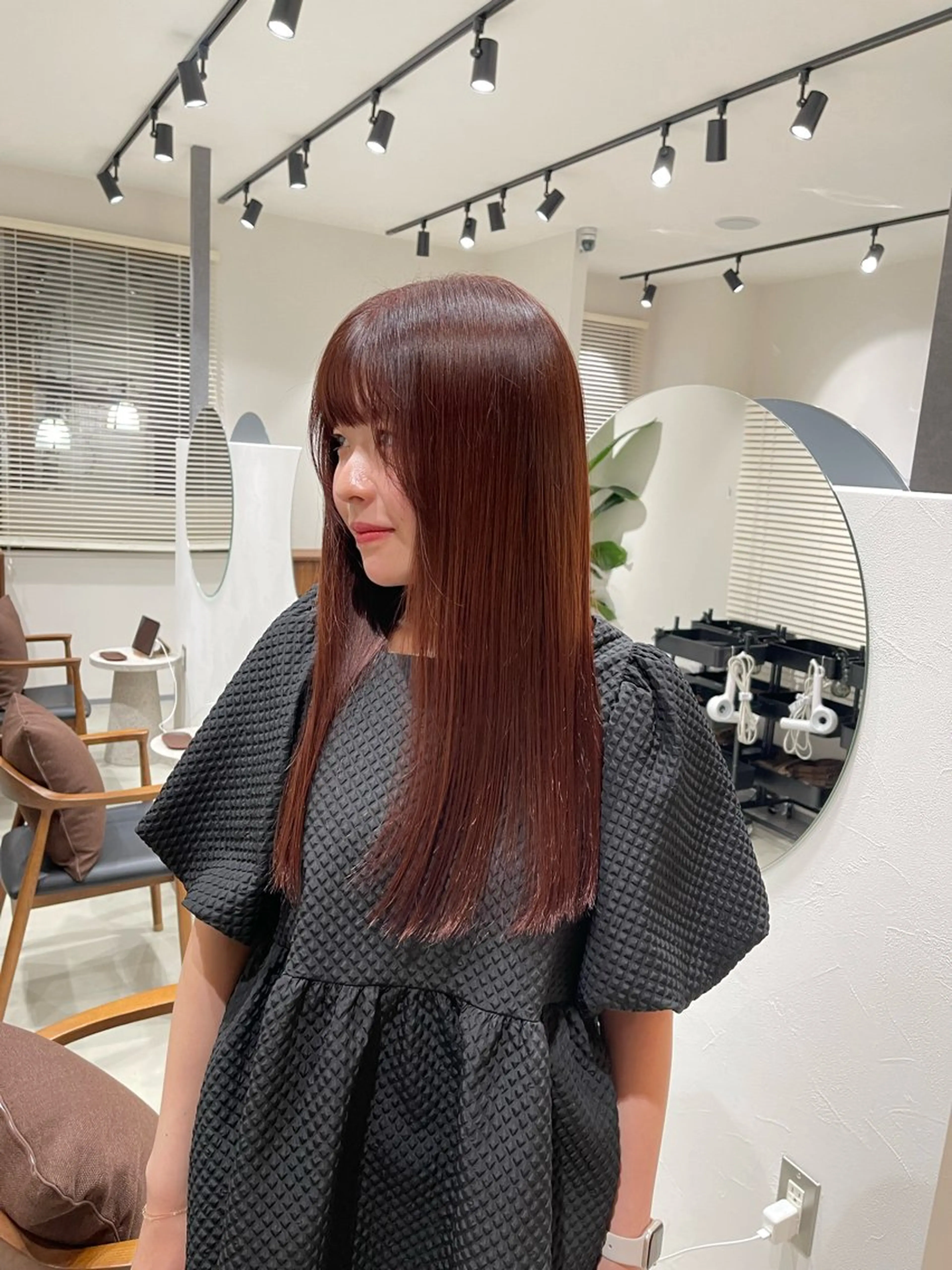 ロング カラー ピンクカラー レッドカラー レイヤー/ボブ /河内温太のヘアスタイル