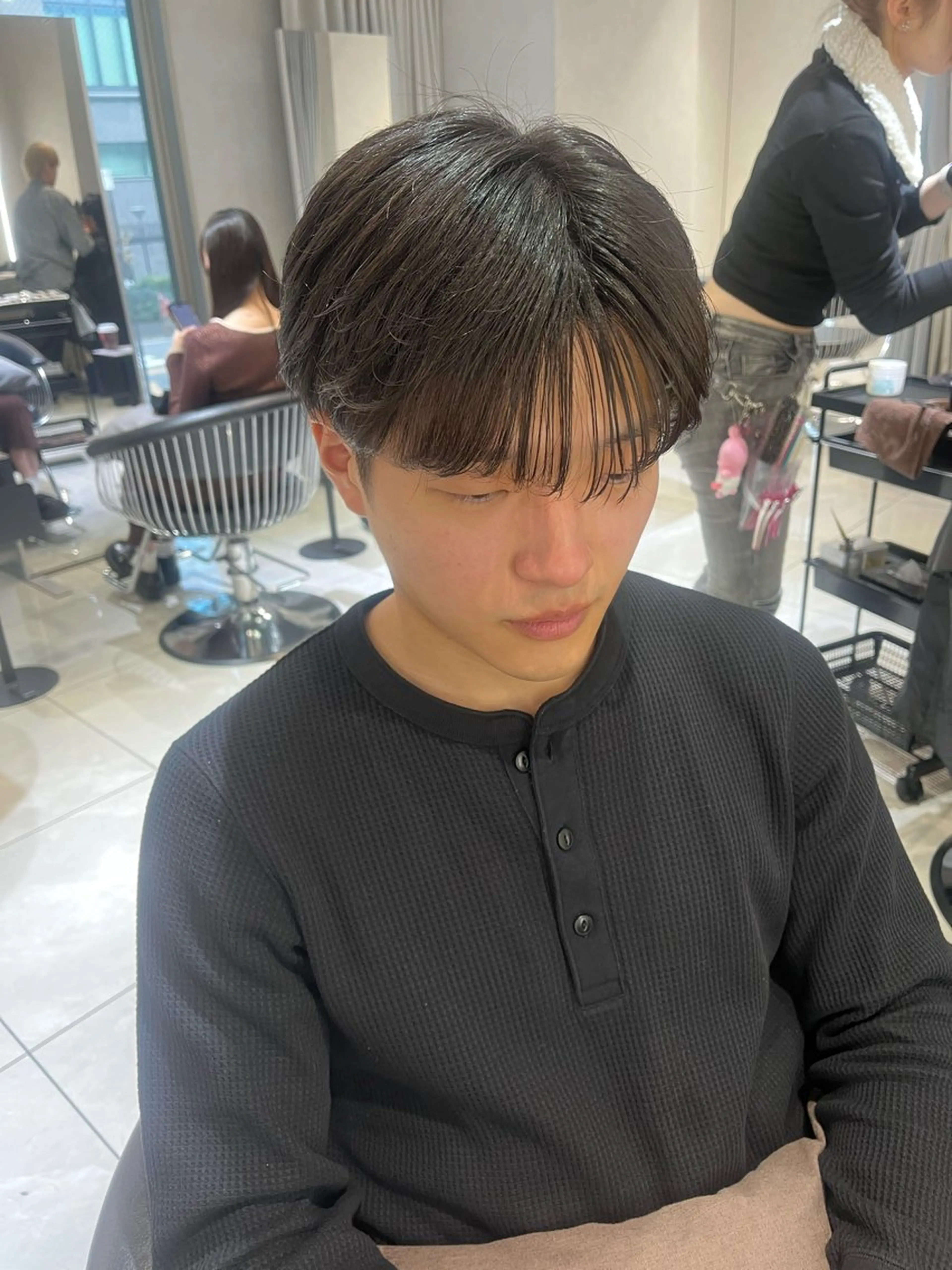 メンズ カット ヘアカラー 韓国メンズヘア 🇰🇷wakanaのヘアスタイル