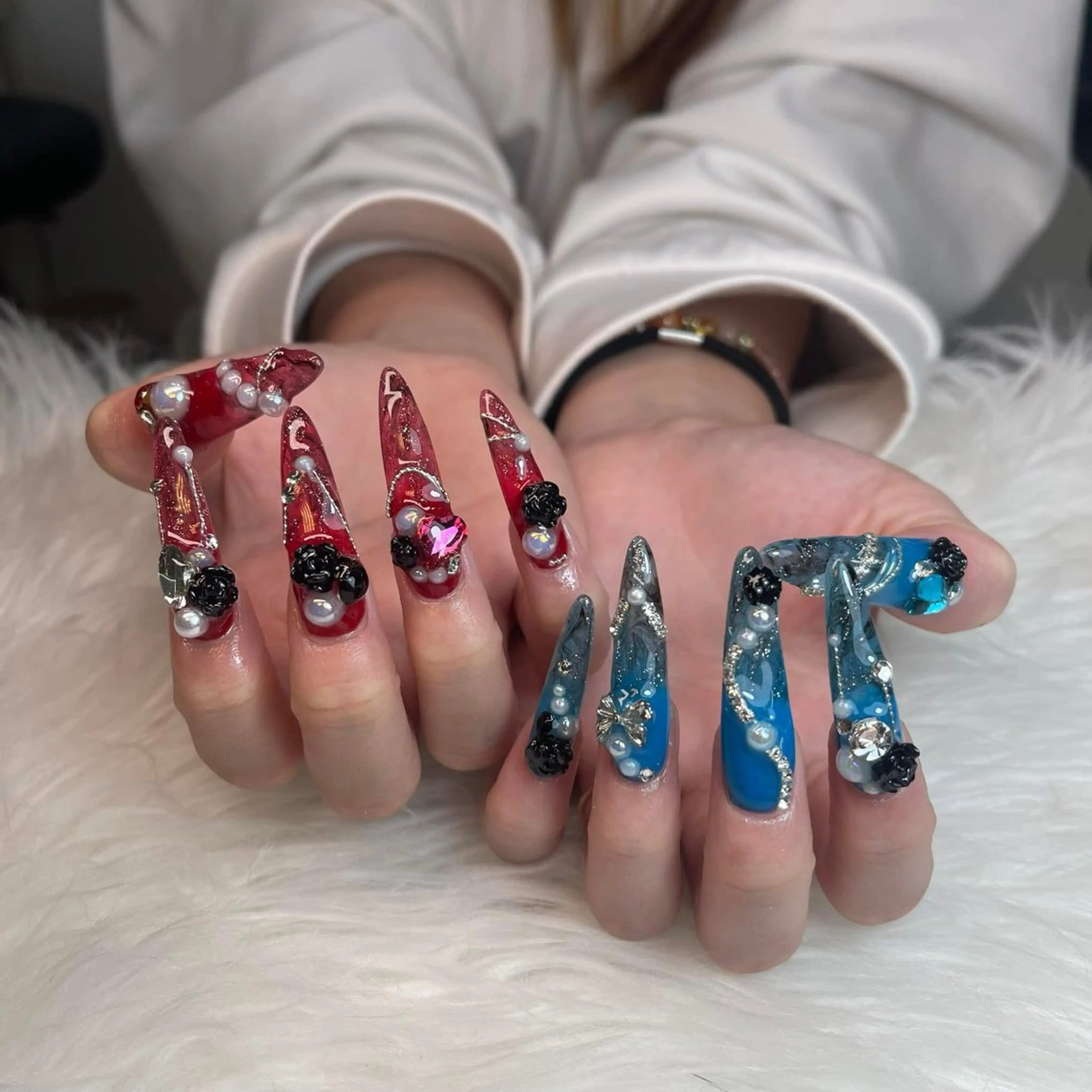 ネイル アートネイル チークネイル 長さ出し フレンチネイル ジェルネイル Lily nails studio所属・ネイルサロン Lilyのネイルデザイン