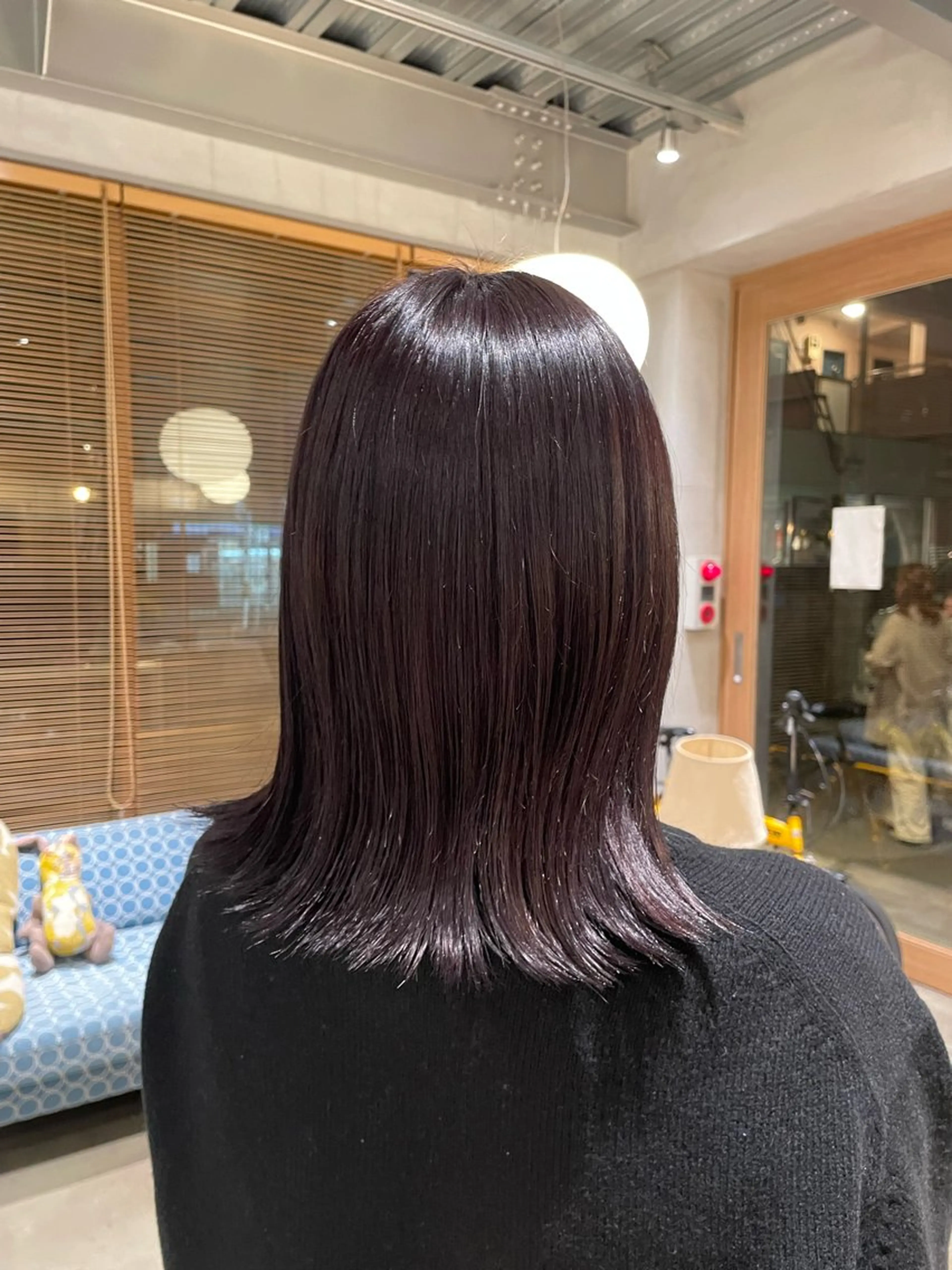 ミディアム カラー ラベンダーカラー 樋口 花穂のヘアスタイル