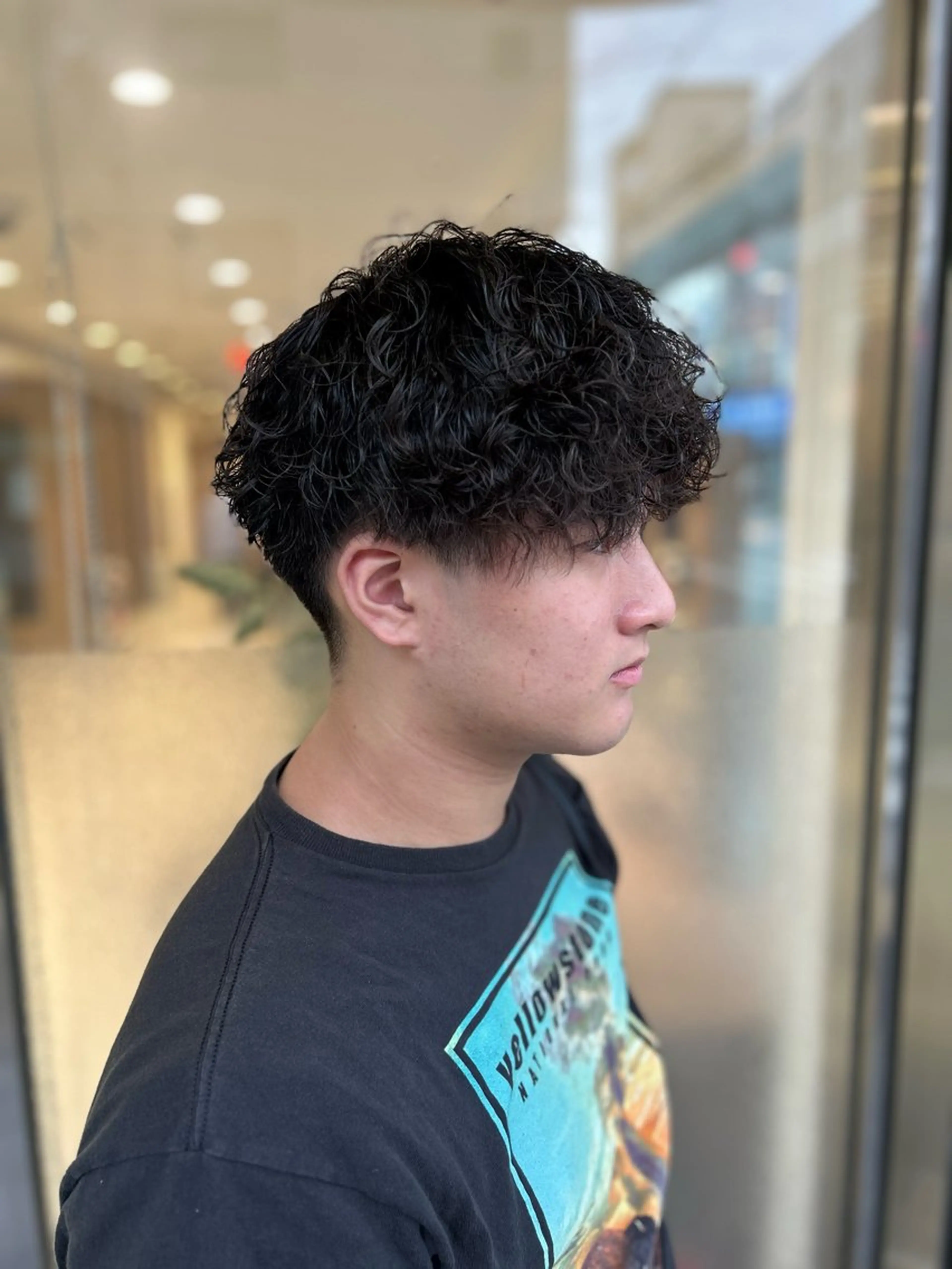ショート パーマ メンズ 波巻きパーマ カット パーマ ヘアセット 𝙍𝙪𝙣𝙤/ メンズパーマのヘアスタイル