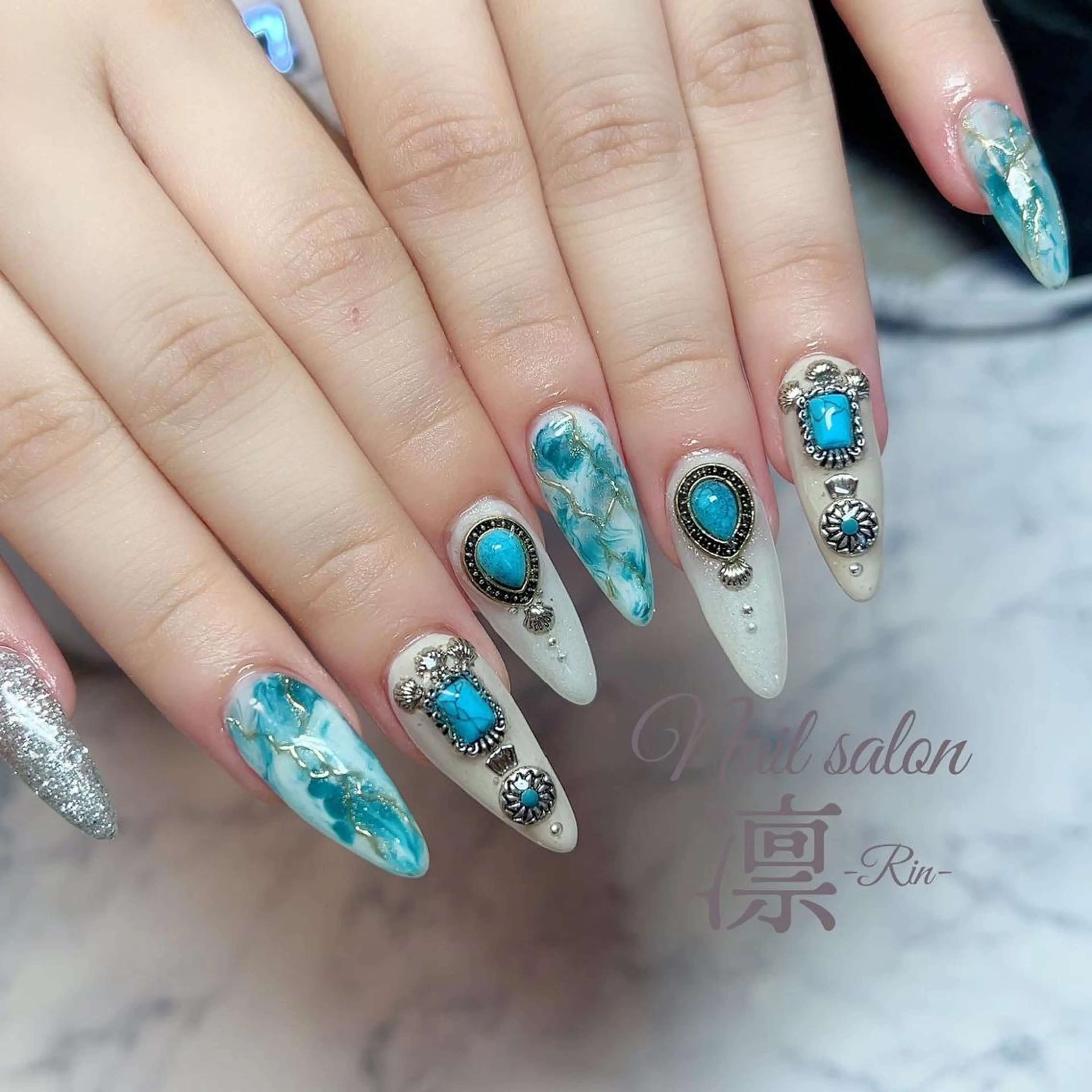 ネイル スカルプネイル ハンドネイル private salon凛のネイルデザイン