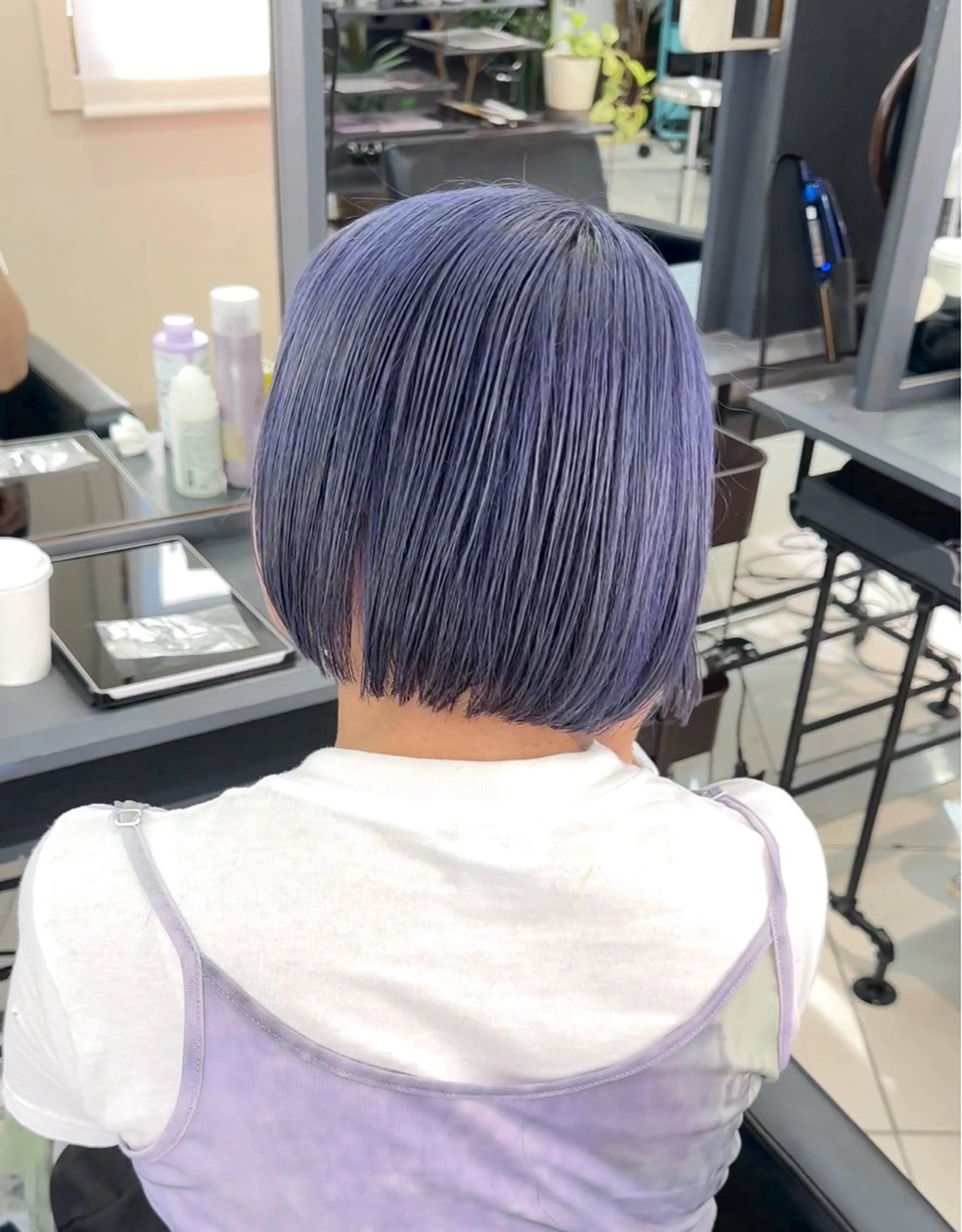 ショート ヘアカラー トリートメント 💫ハイトーンボブ/ HARU💫のヘアスタイル