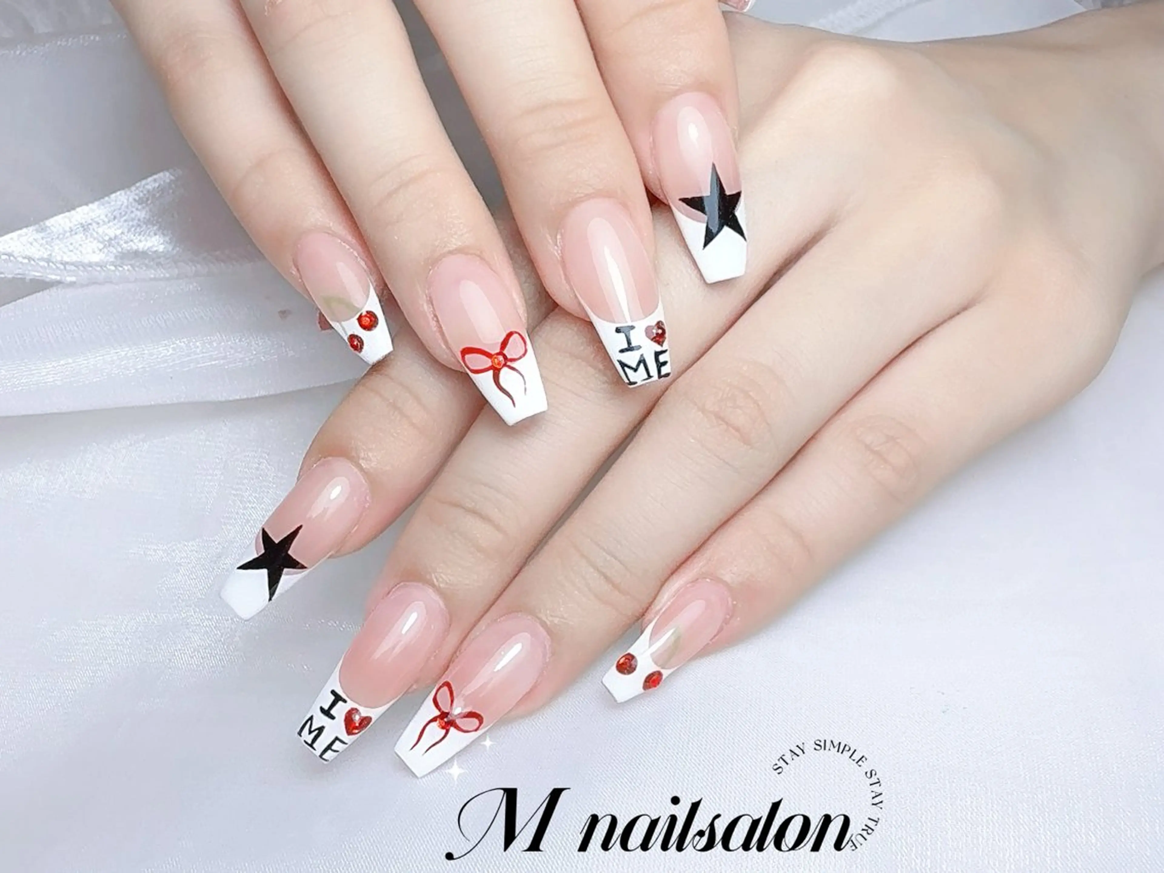 ネイル ハンドネイル M🌷nail 長さだし専門店のネイルデザイン
