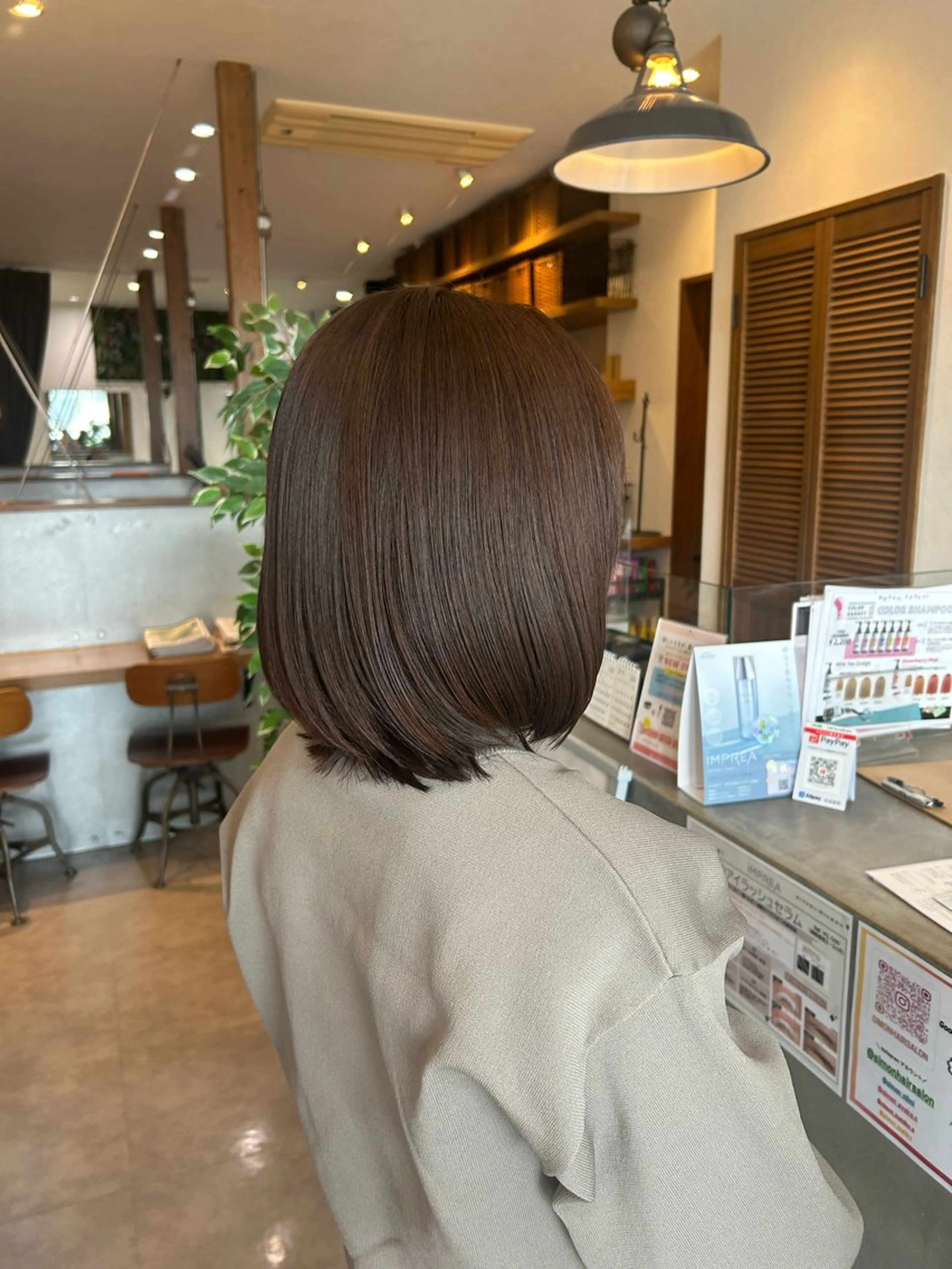 ミディアム 髪質改善 トリートメント simon🩷半田 カットブリーチモデルのヘアスタイル