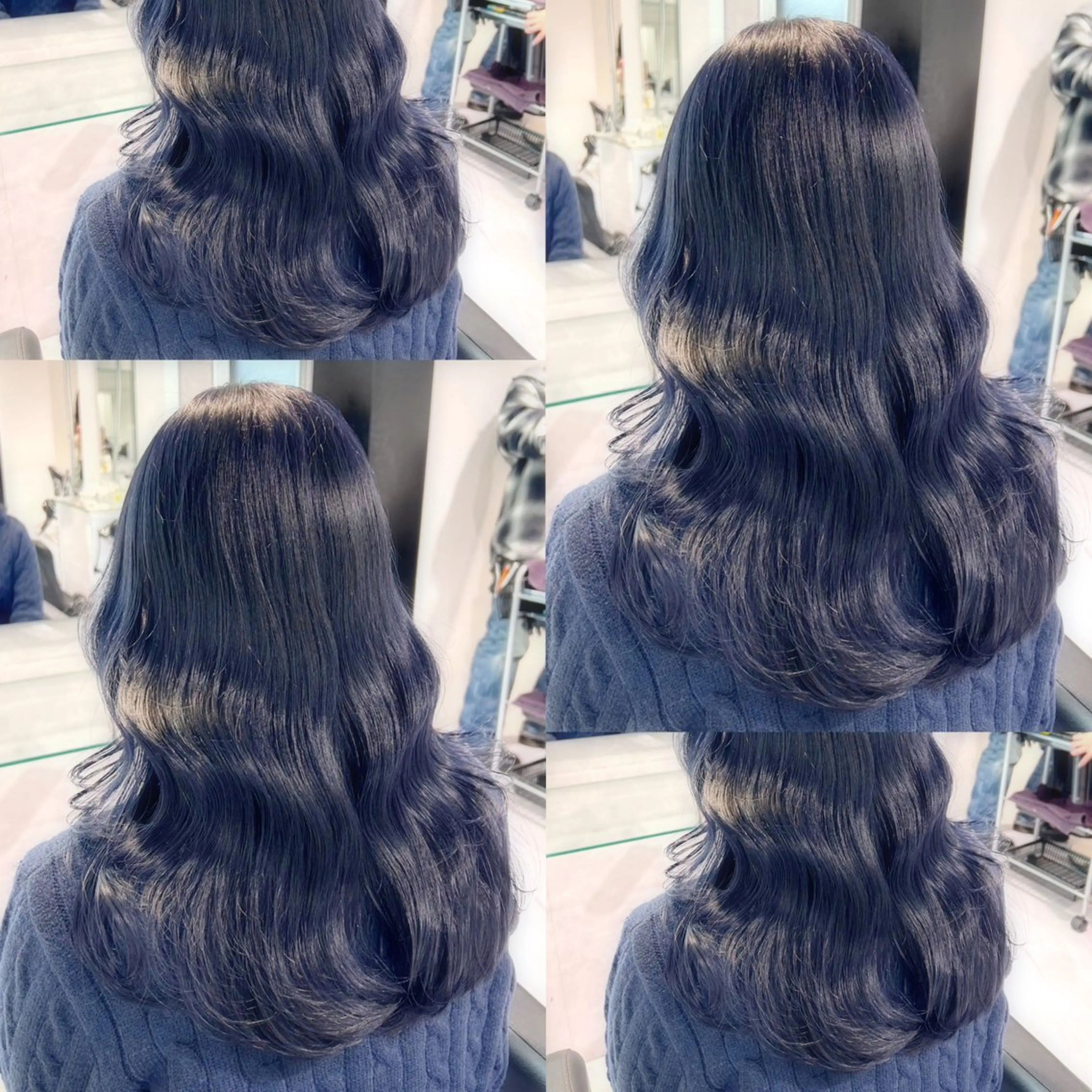 セミロング カラー ヘアアレンジ メンズ キッズ ヘアカラー トリートメント 🦋重くない暗髪🦋 Hana🦋のヘアスタイル