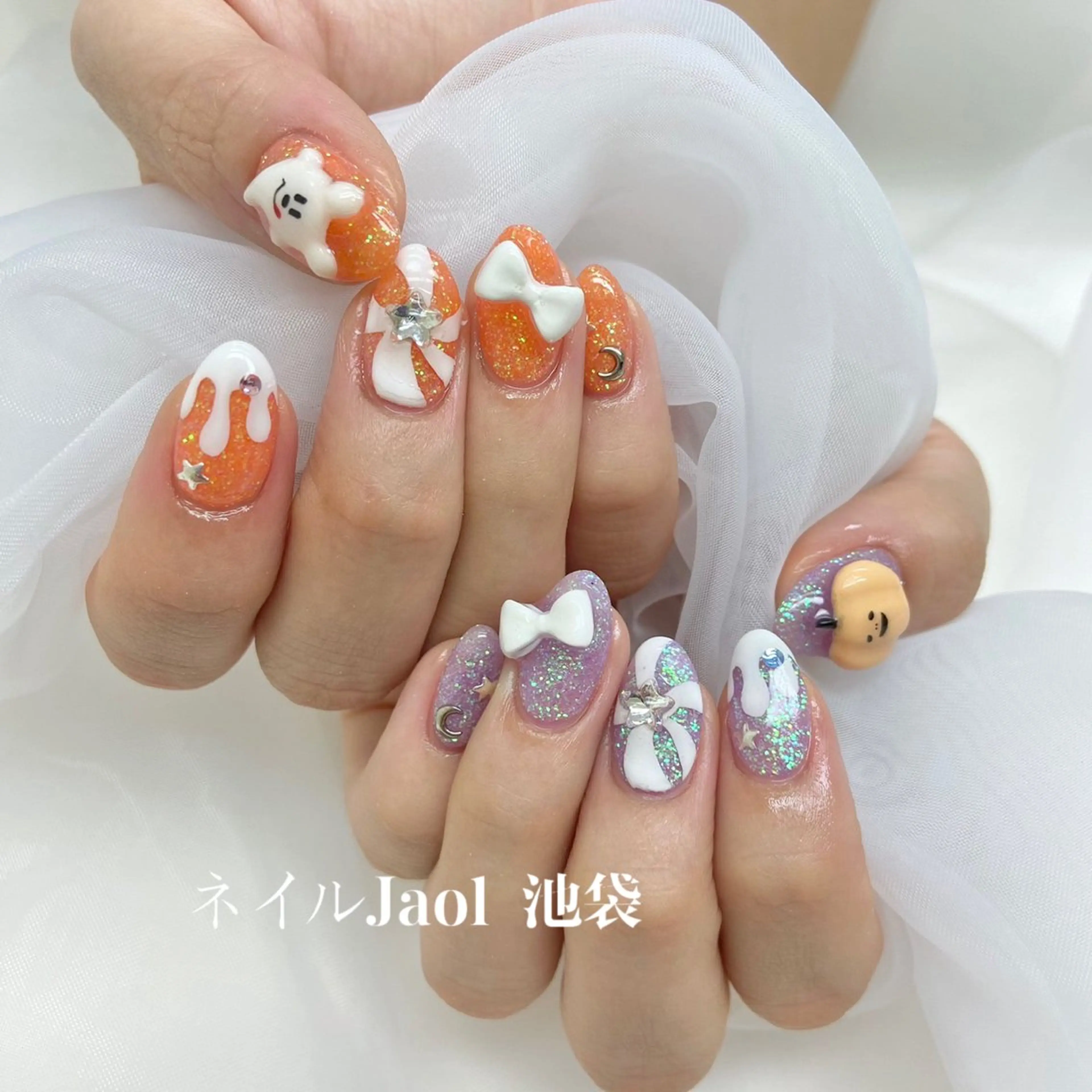 ミディアム ハンドネイル nail jaol池袋店所属・ネイルJaol 池袋のネイルデザイン