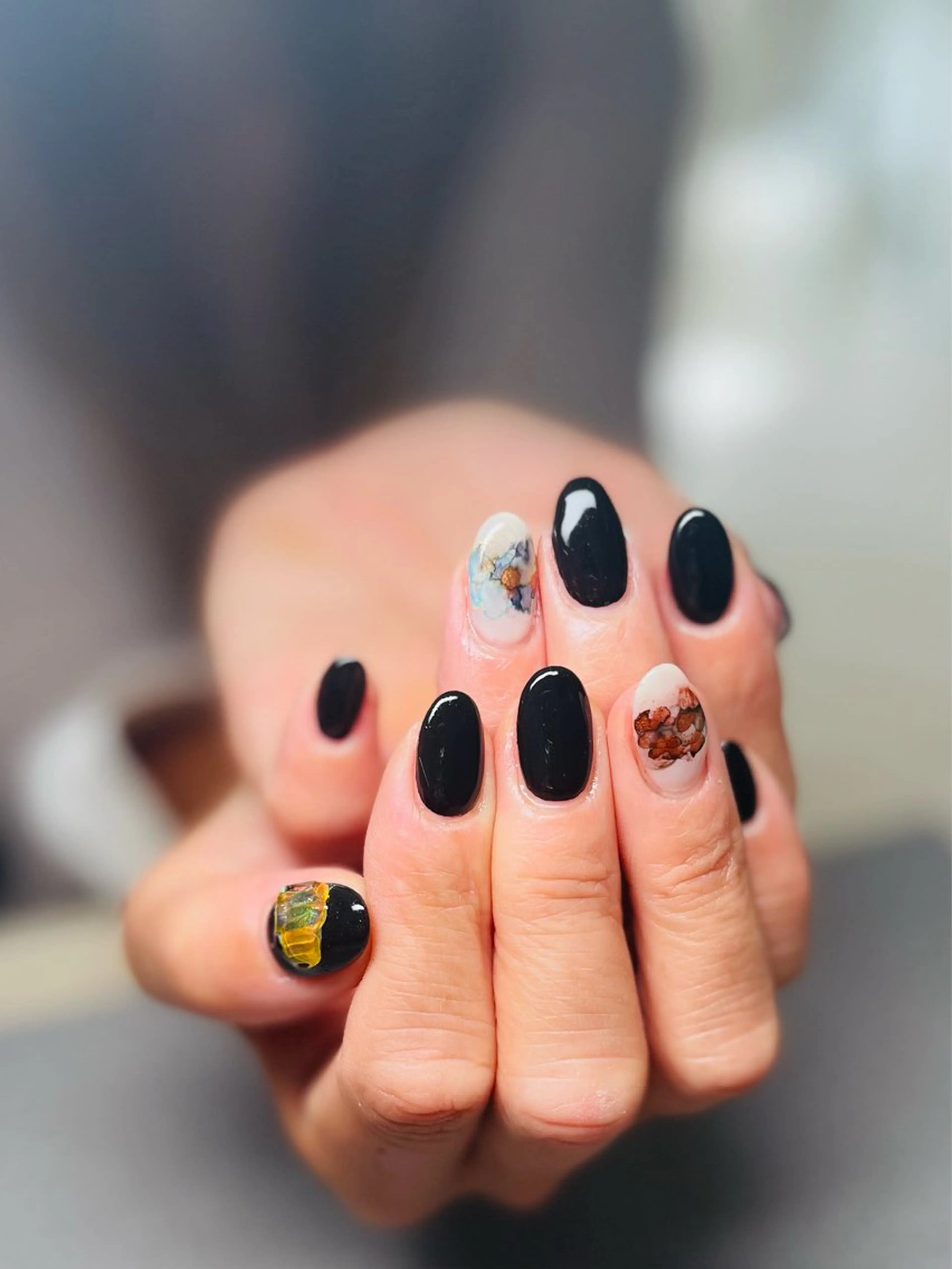 ネイル ミラーネイル ハンドネイル nailオーデリー 名東高針店のネイルデザイン