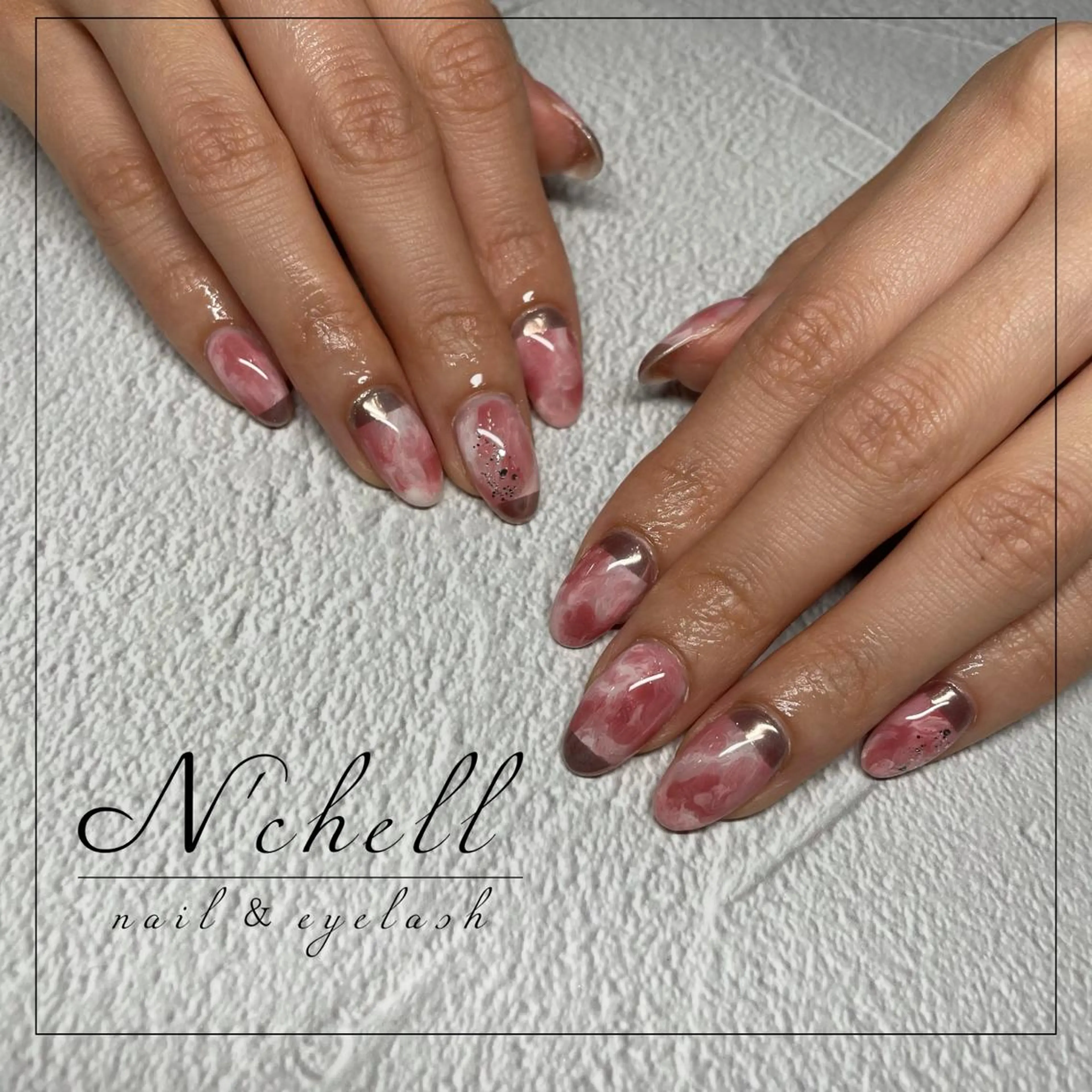 ネイル ミラーネイル ハンドネイル Nailist Aoiのネイルデザイン