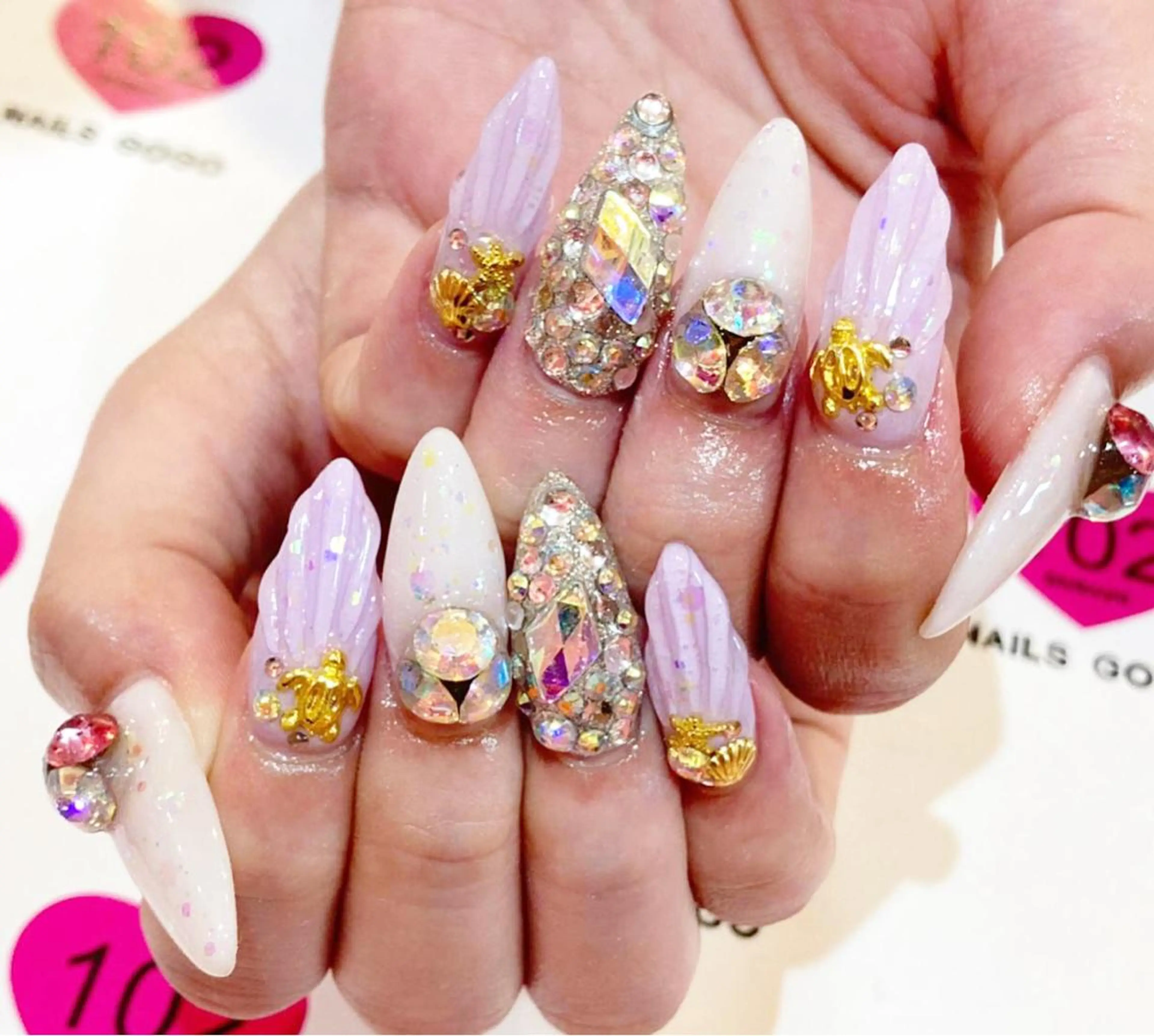 ロング カラー メンズ キッズ ネイル NAILSGOGO shibuyaのネイルデザイン