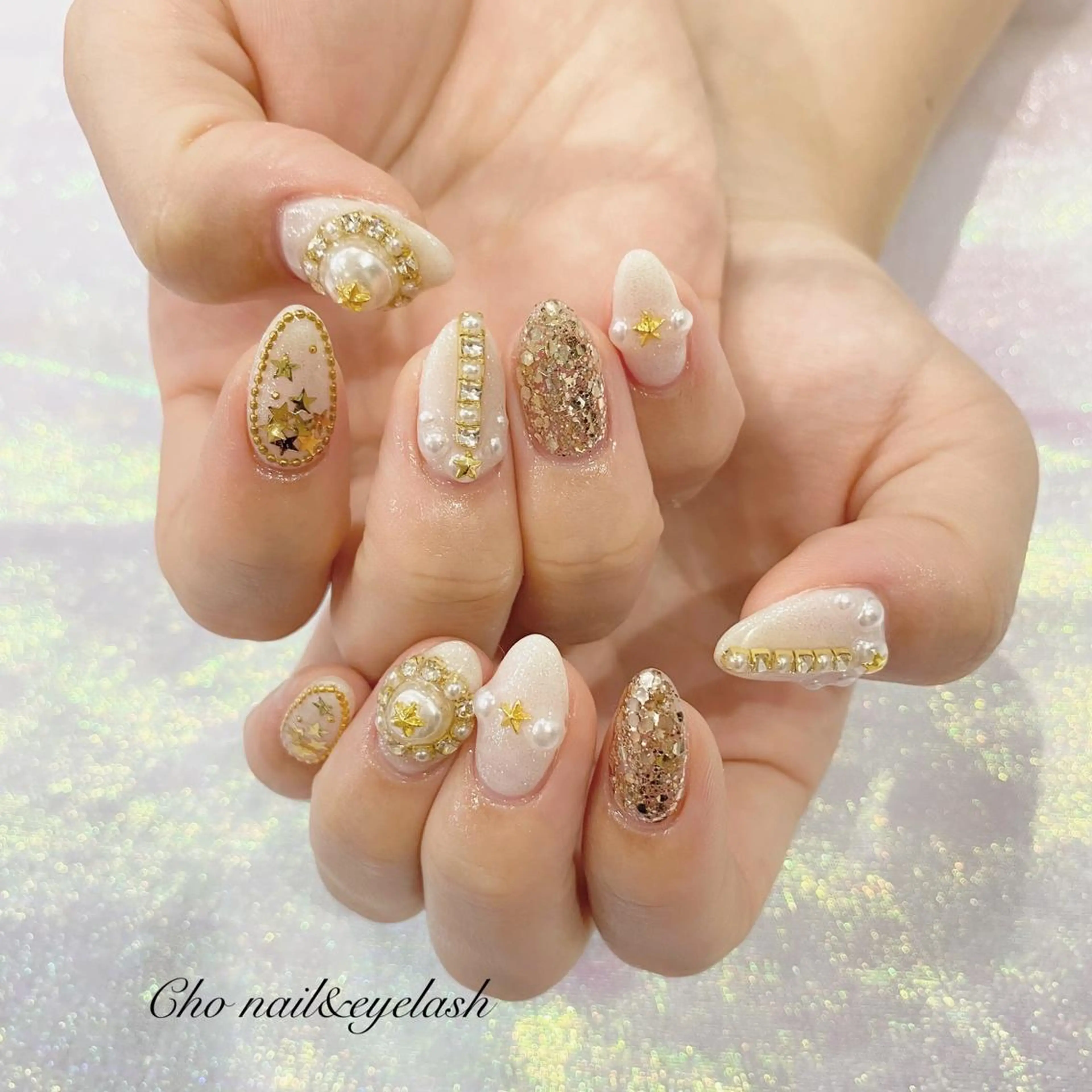 ミディアム ネイル cho nailのネイルデザイン