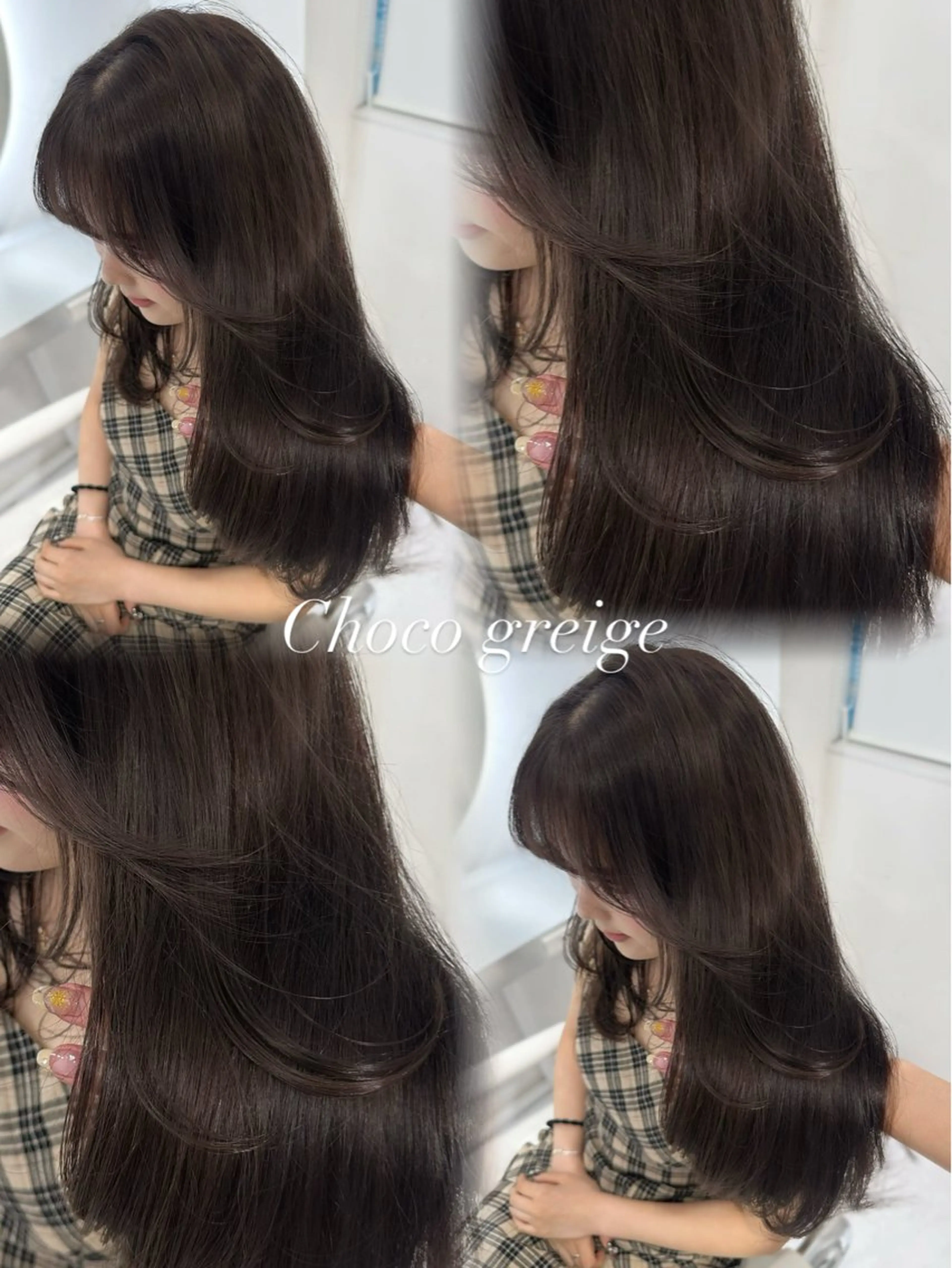 ロング カラー カット ヘアカラー 上野/韓国hair 🤍MOEKA🤍のヘアスタイル