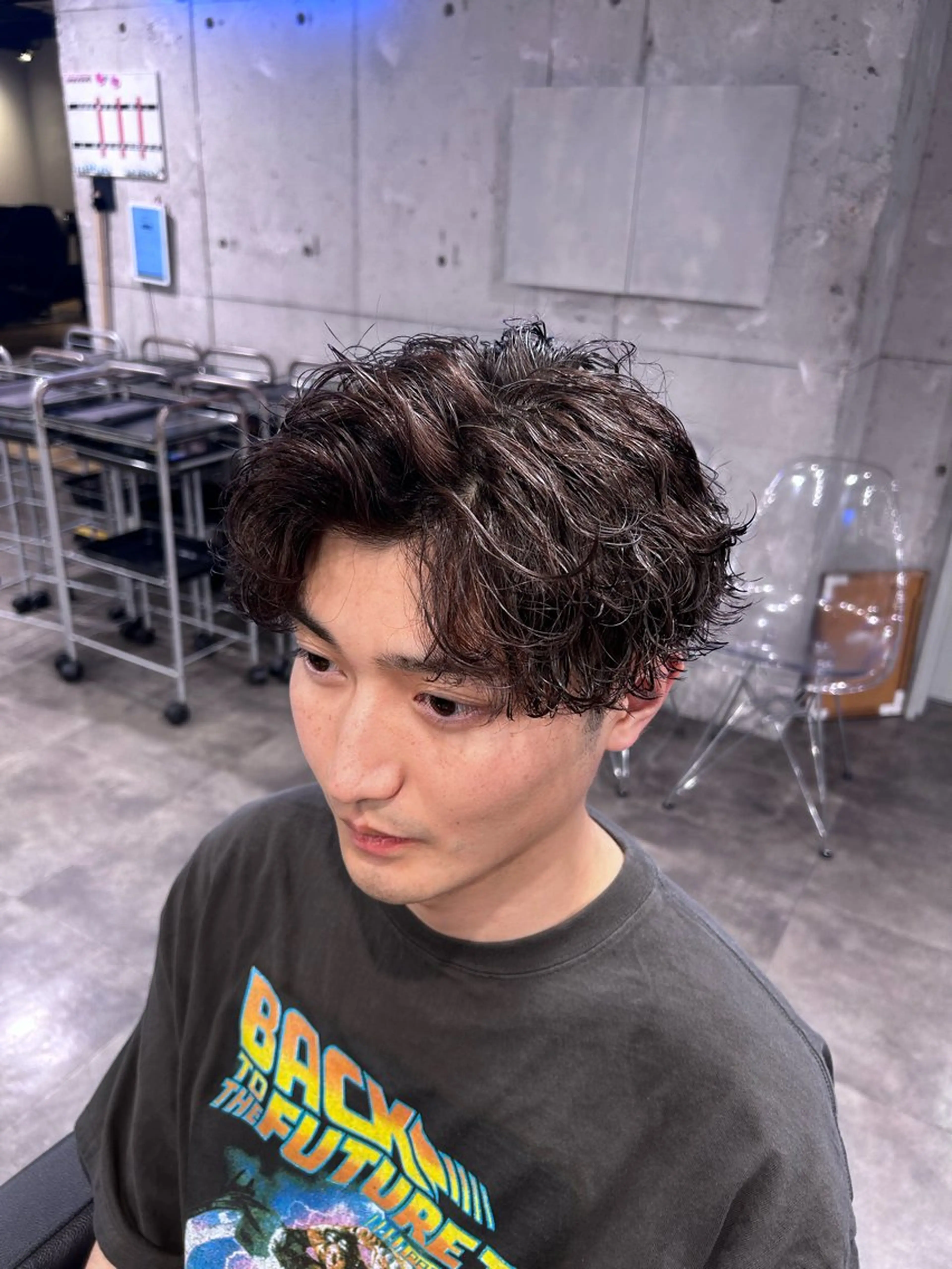 メンズ メンズパーマ カット パーマ メンズ特化美容師 💠チナツのヘアスタイル