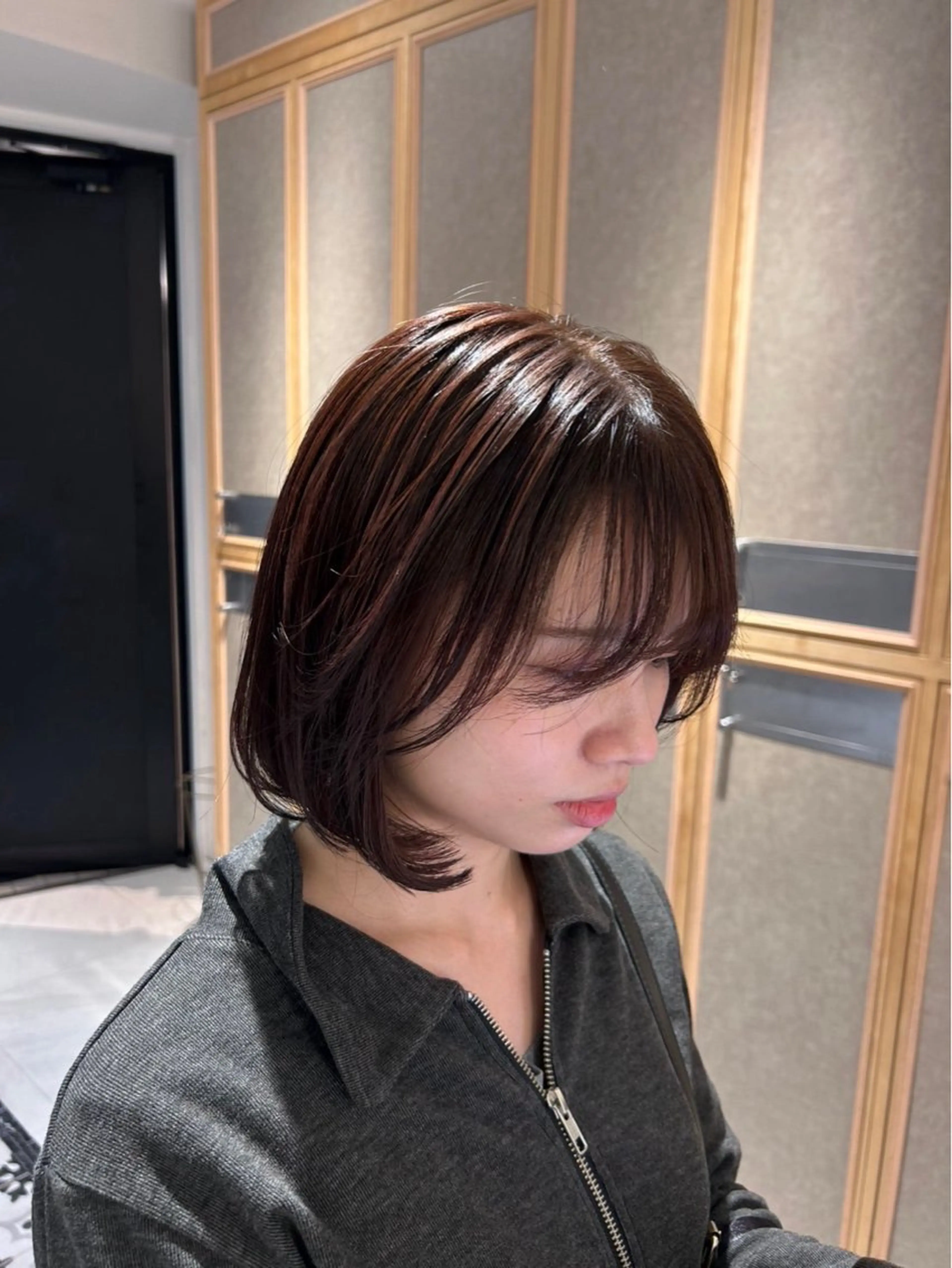 ミディアム 縮毛矯正/艶カラー 🌻🌻MIREIのヘアスタイル