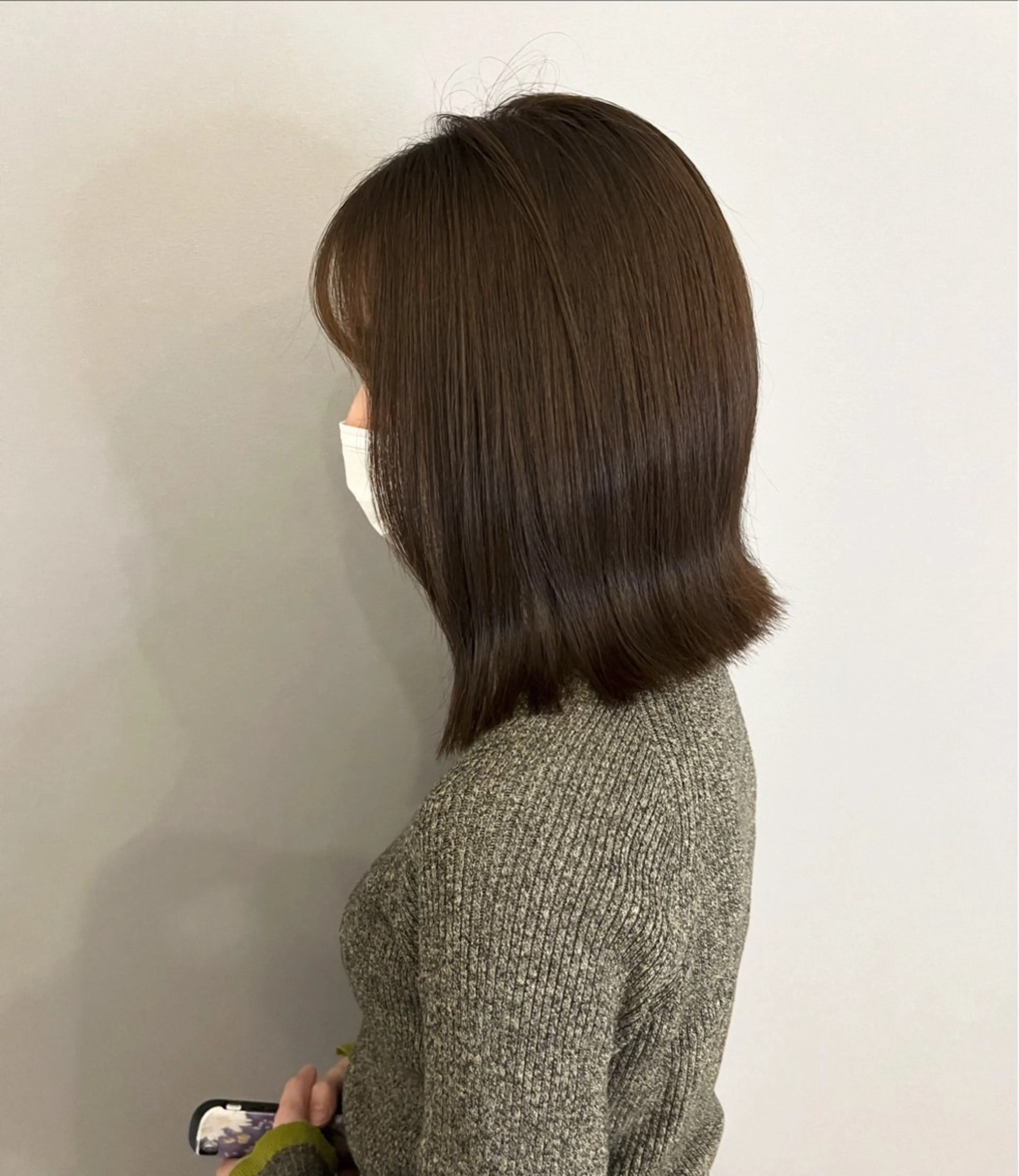 ミディアム カラー カット ヘアカラー トリートメント 坂本 理輝のヘアスタイル