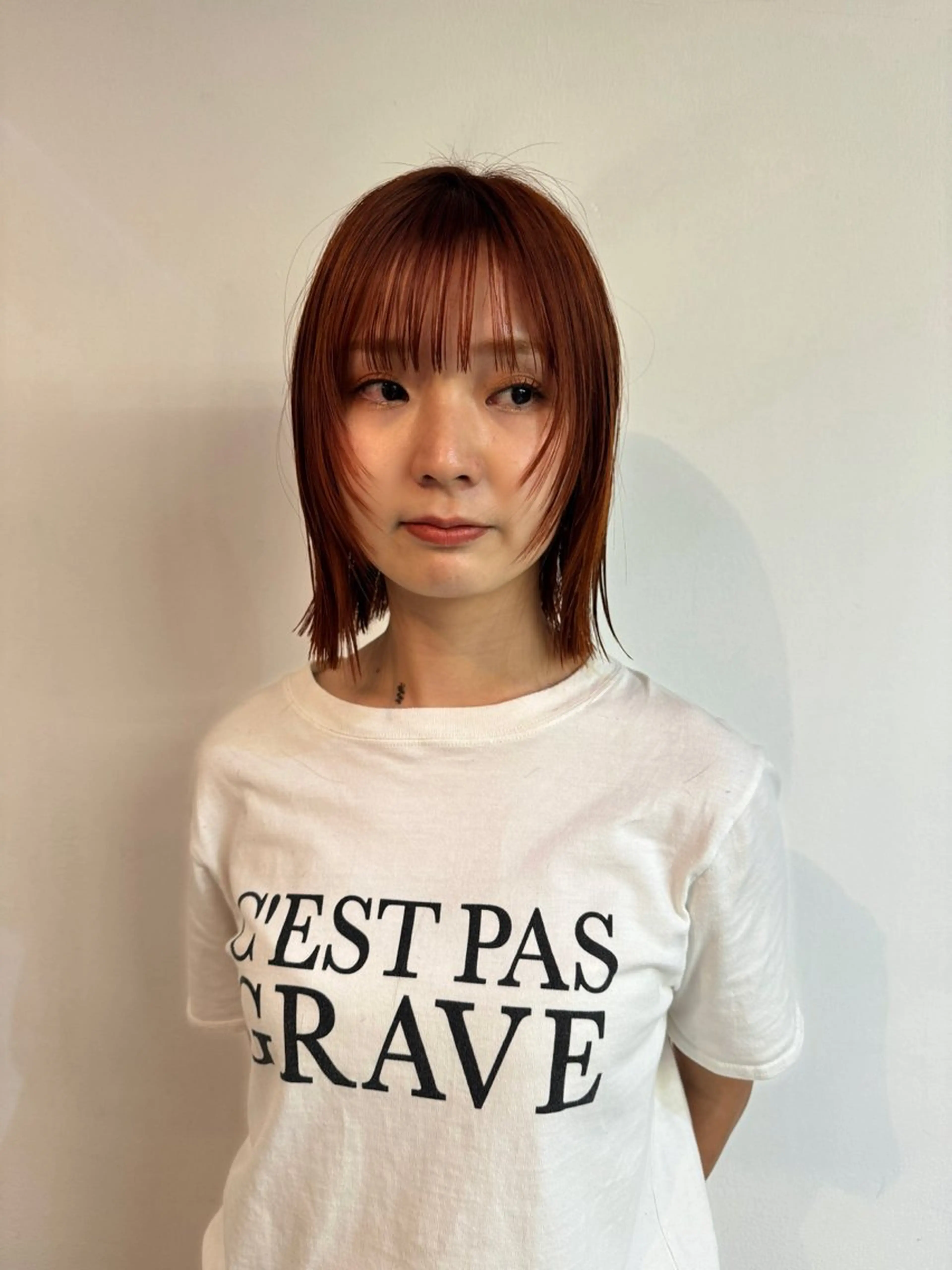 ショート ヘアカラー トリートメント ルース立川所属・udaハイトーン /ボブ/レイヤーのヘアスタイル