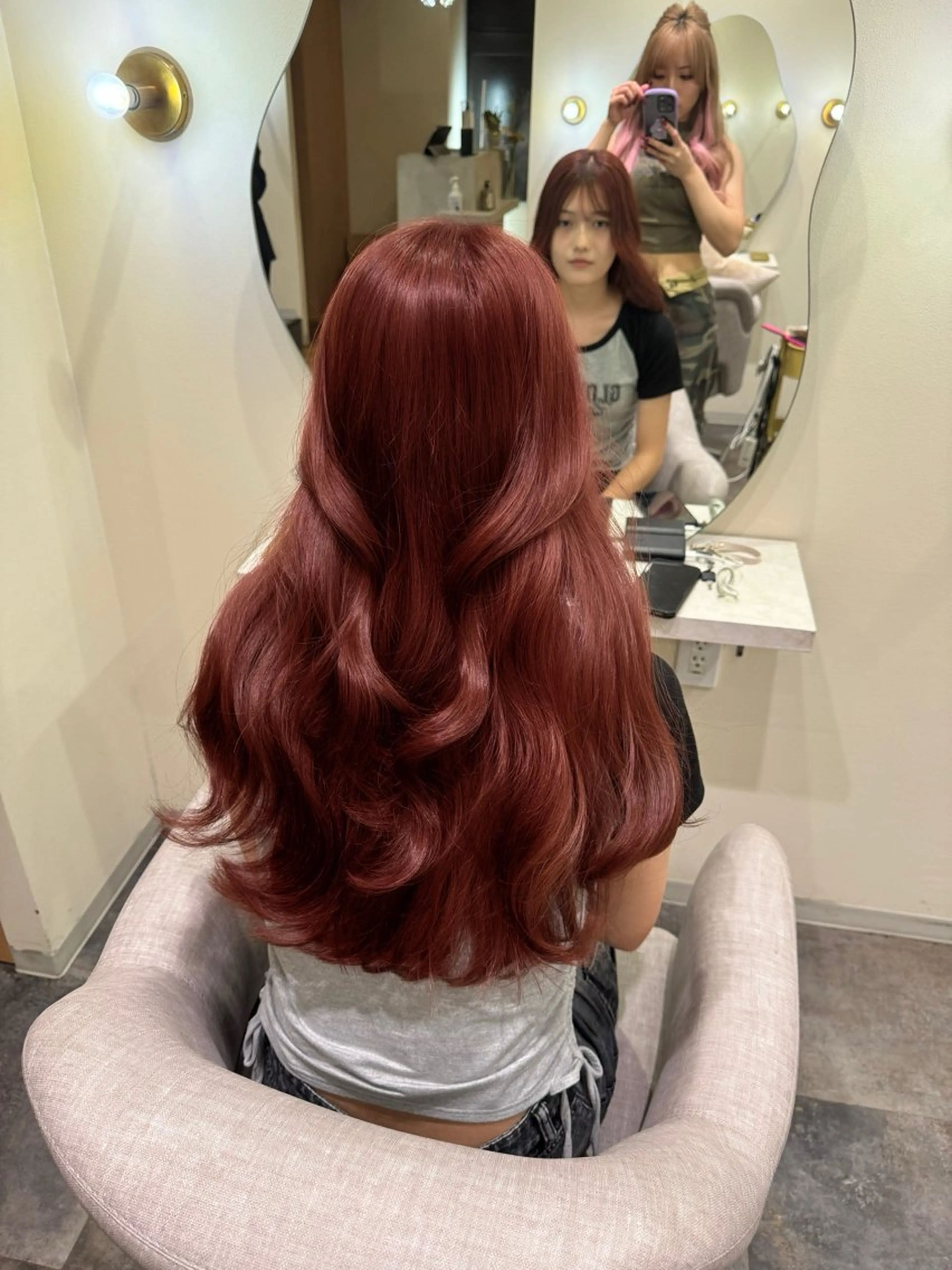ロング カラー レッドカラー minilu  by   LuLuca所属・高谷 凜のヘアスタイル