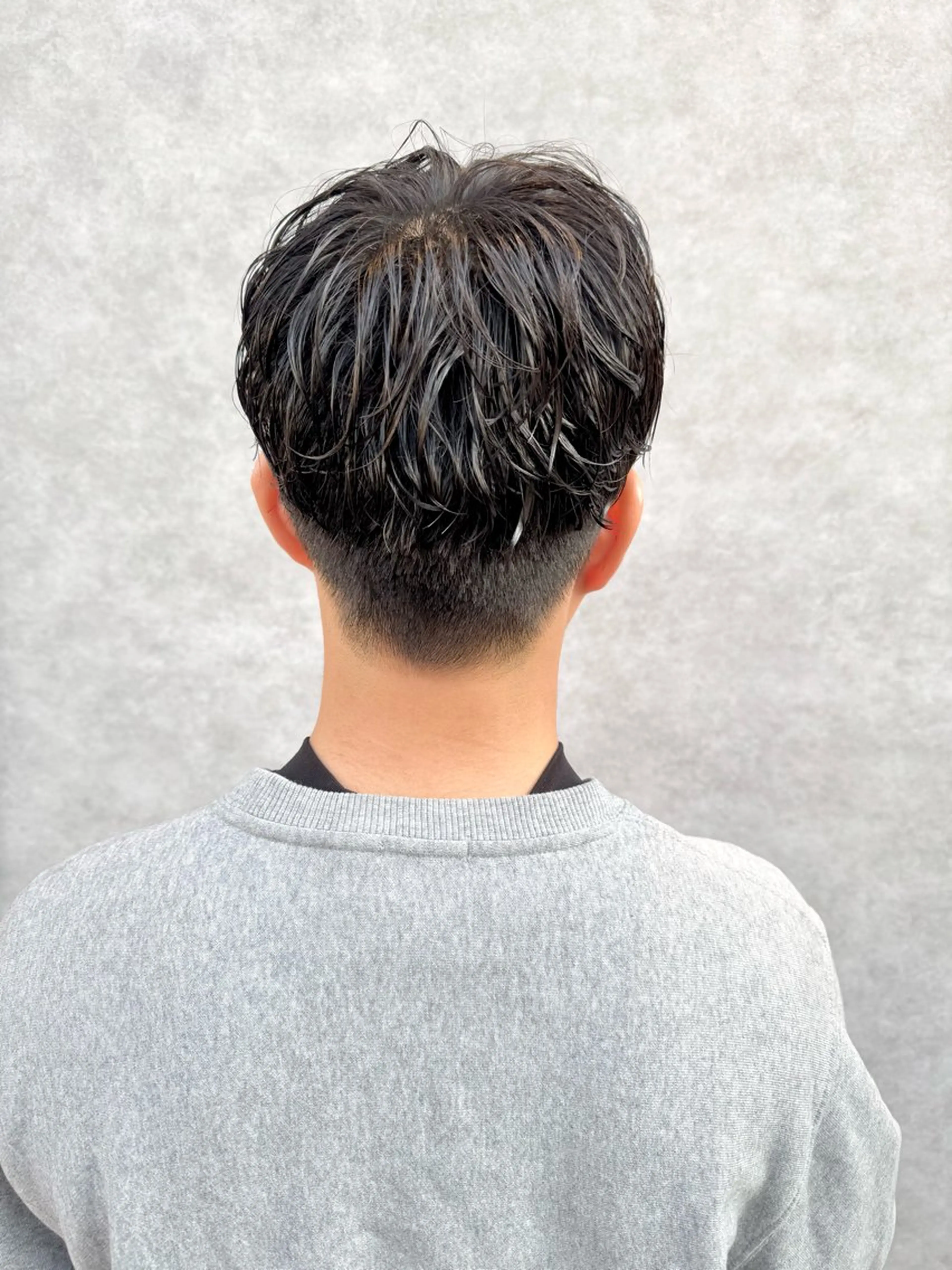 パーマ メンズ カット パーマ 米元 春奈のヘアスタイル