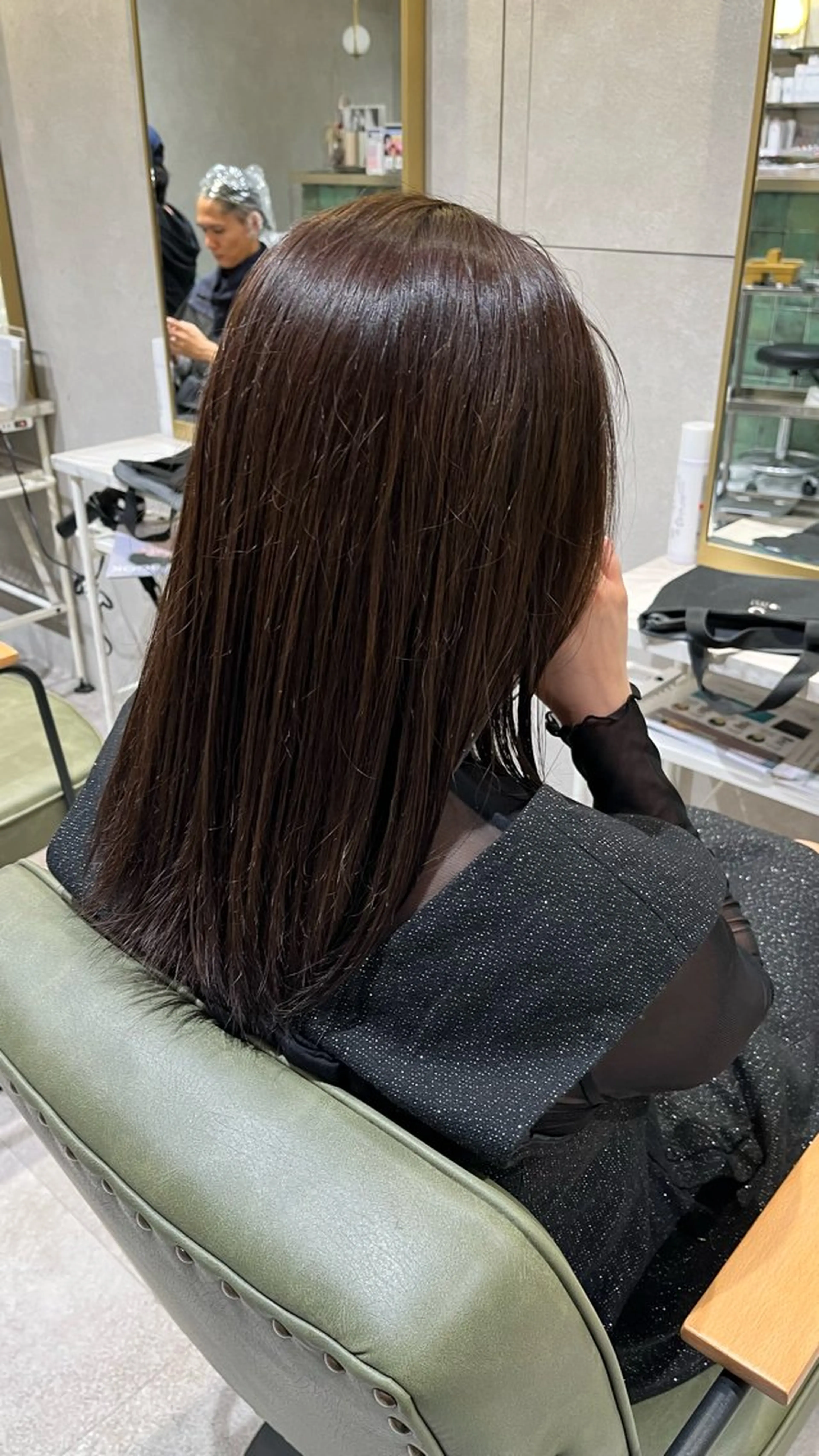 セミロング カラー 新宿/アシスタント AiNAのヘアスタイル