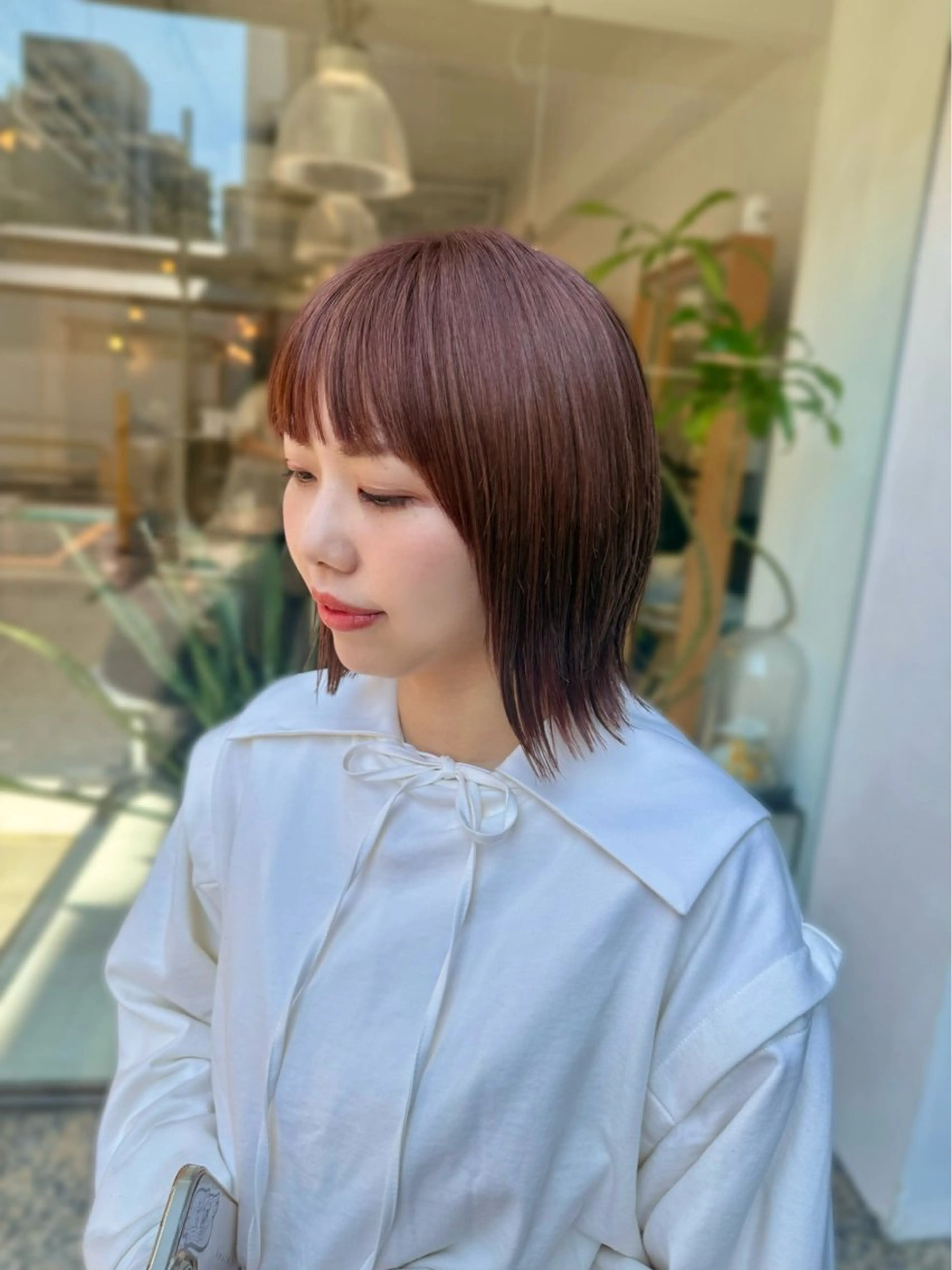 ショート カラー カット ヘアカラー トリートメント 安永 涼のヘアスタイル