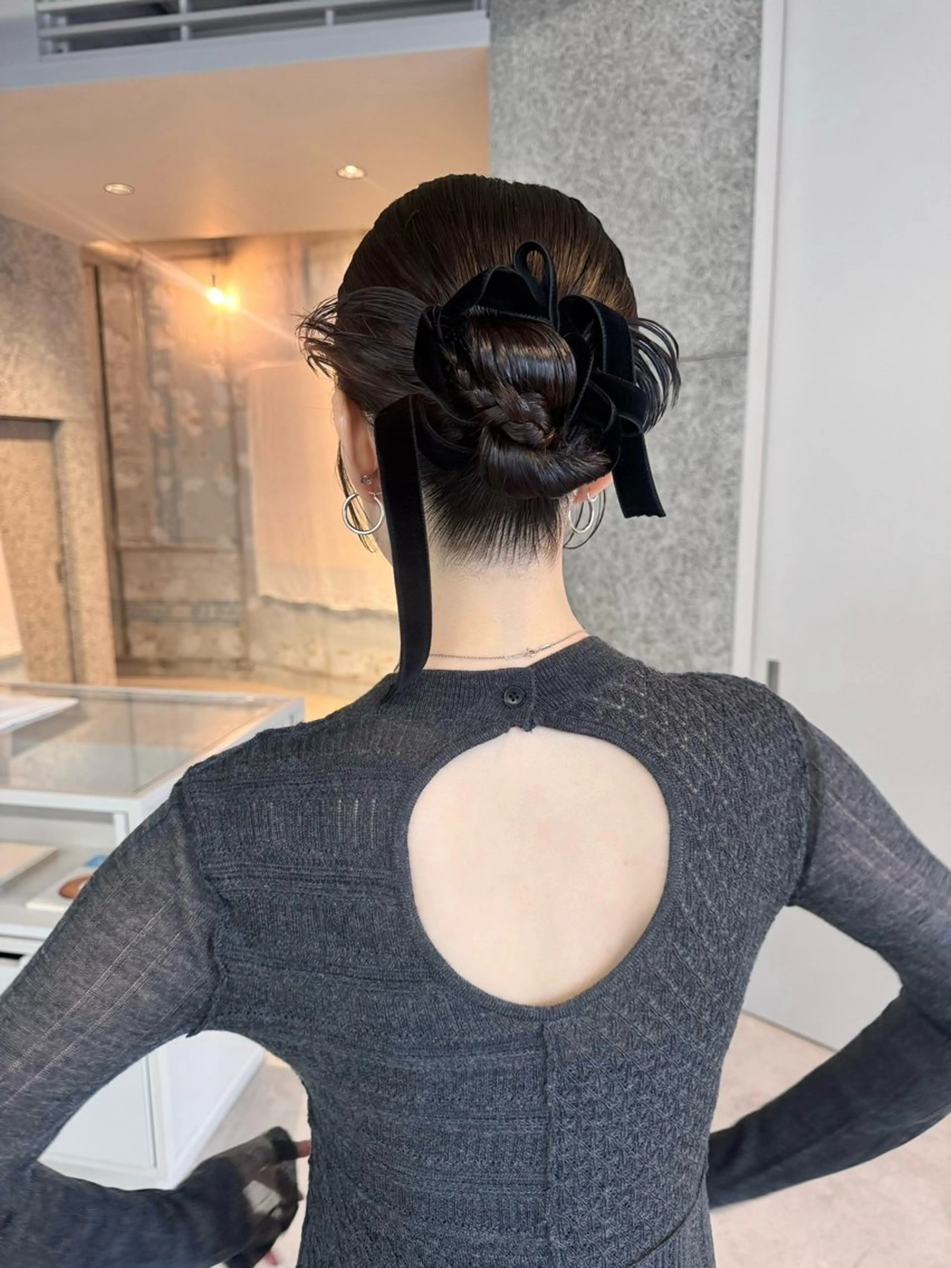 ミディアム ヘアアレンジ ヘアセット casey mayuのヘアスタイル