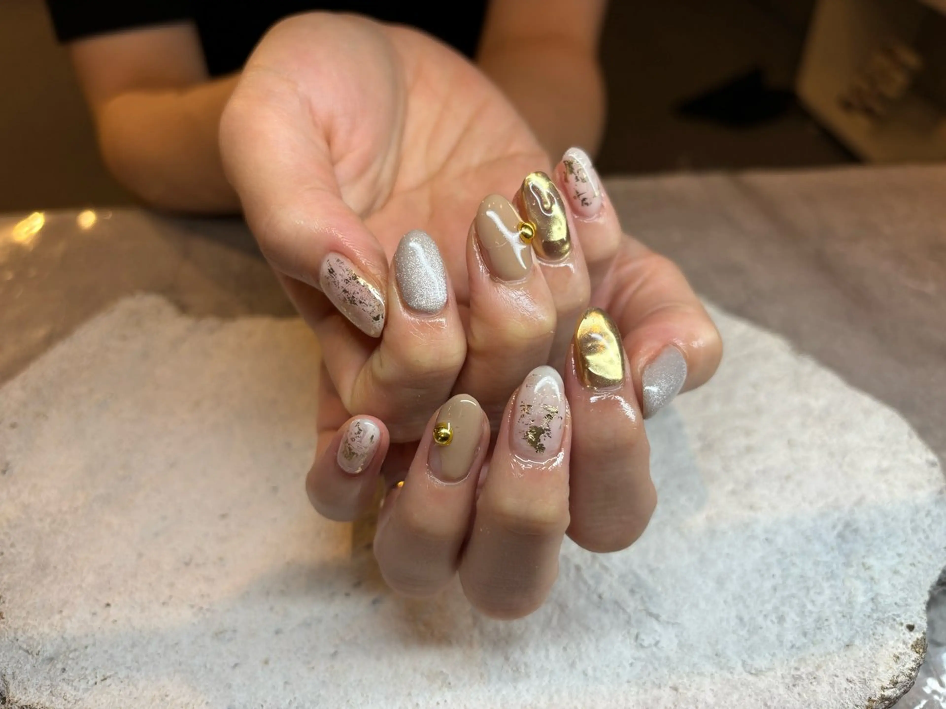 ネイル ニュアンスネイル HONOKA W 【深江橋店】のネイルデザイン