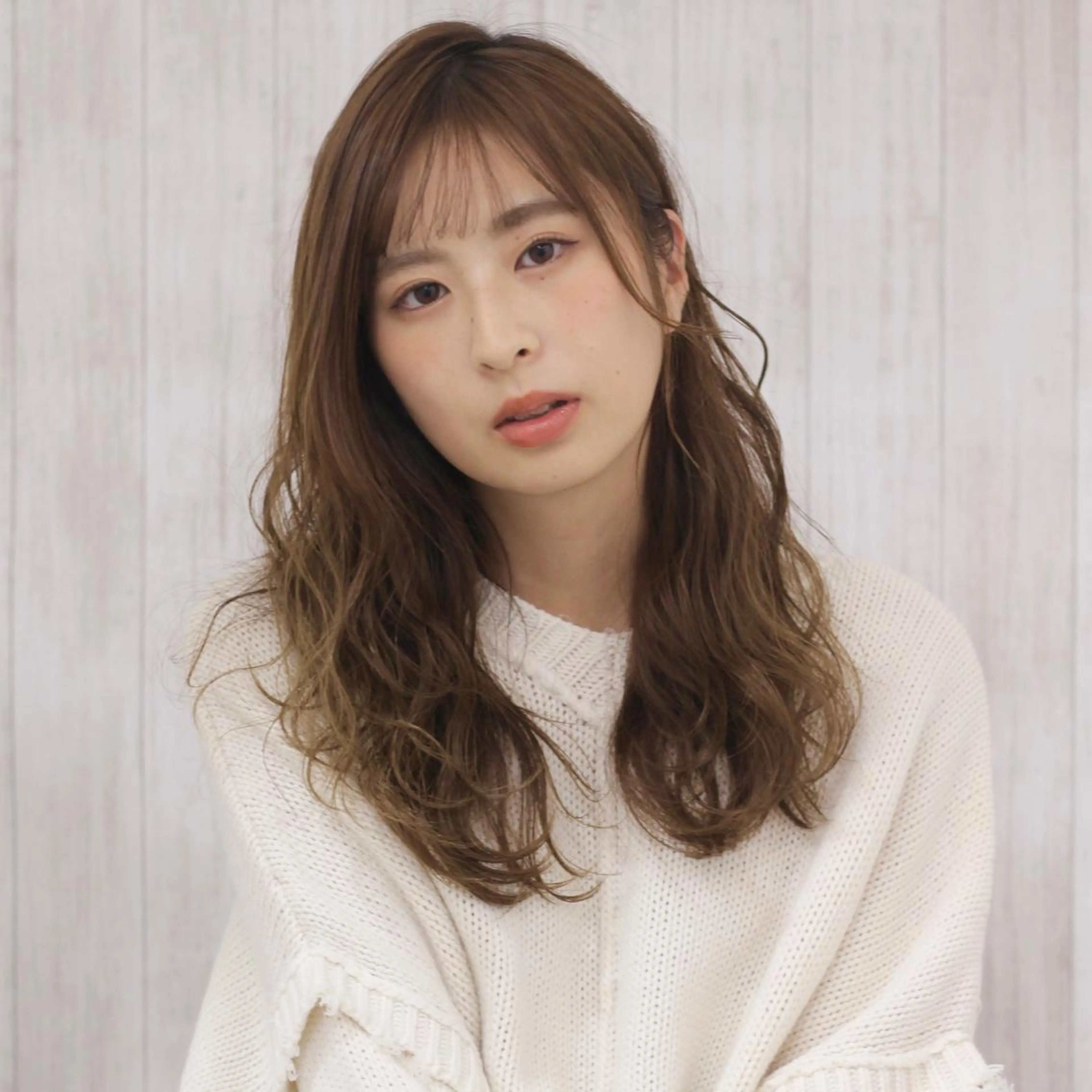 セミロング ヘアカラー 🎴イトウユウ🎴 #話さない美容師のヘアスタイル