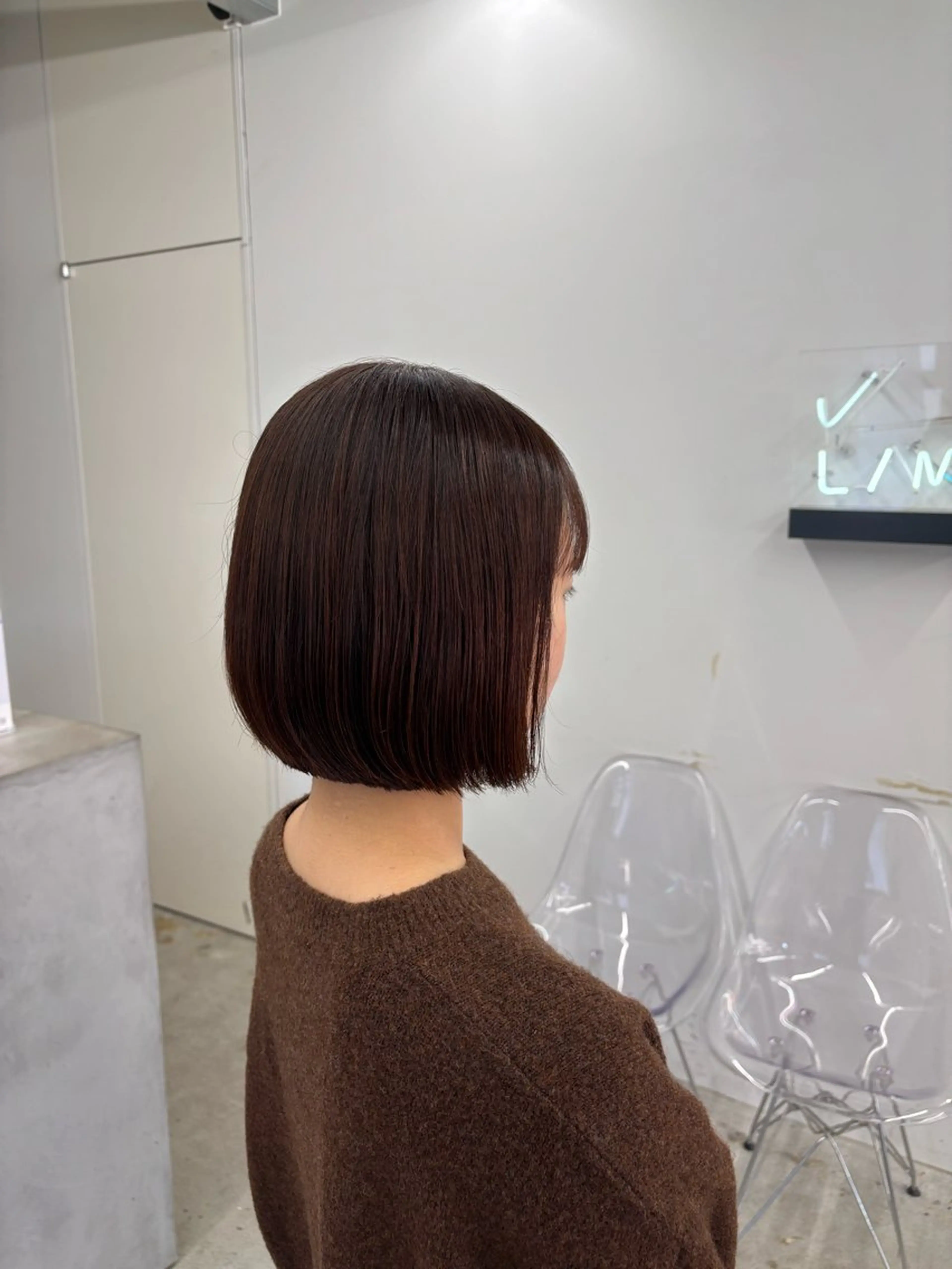 ショート ボブ カネコ ノノカのヘアスタイル