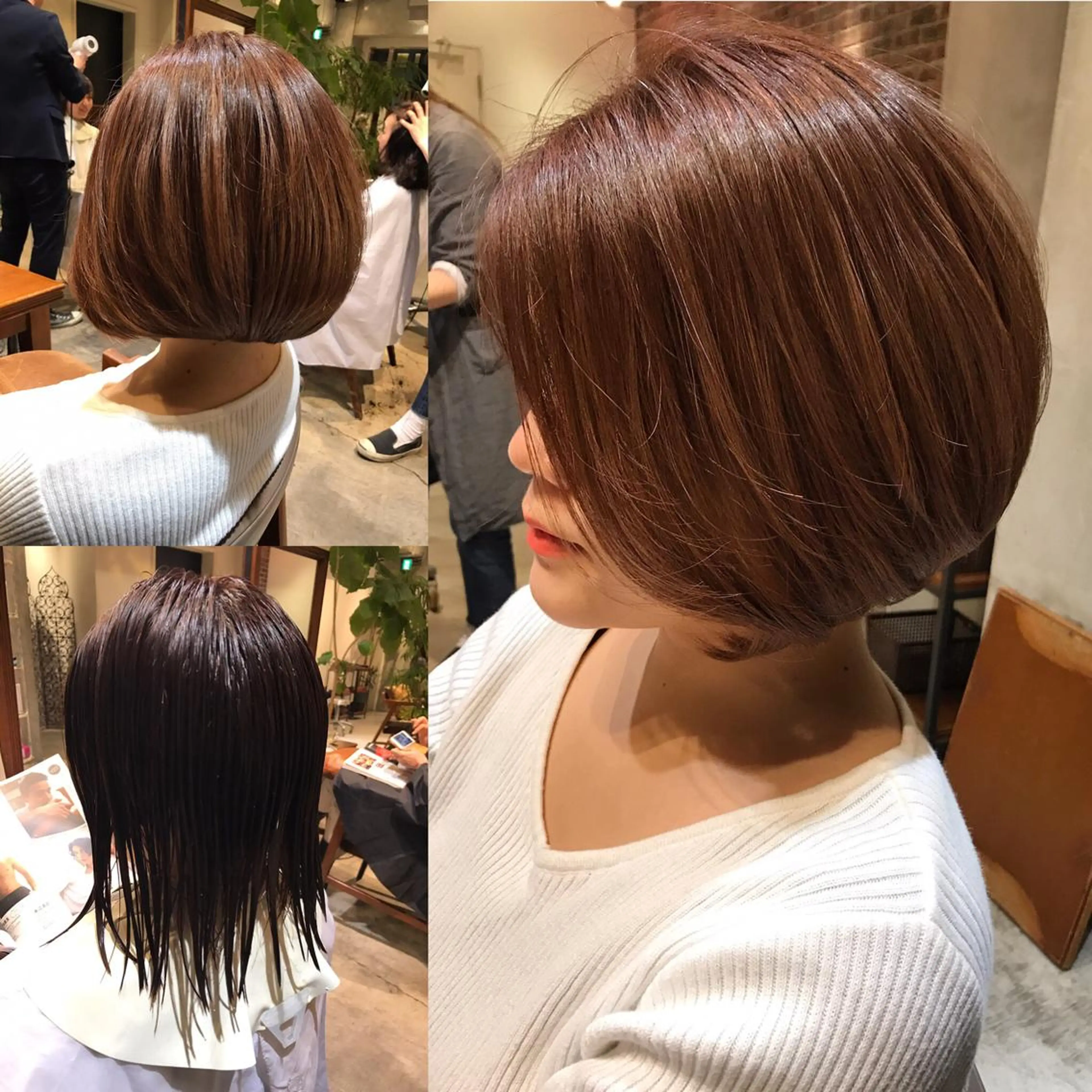ショート カラー ヘアアレンジ ボブレイヤー ボブ レイヤーカット SALOWIN銀座VORT所属・小林 佳祐のヘアスタイル