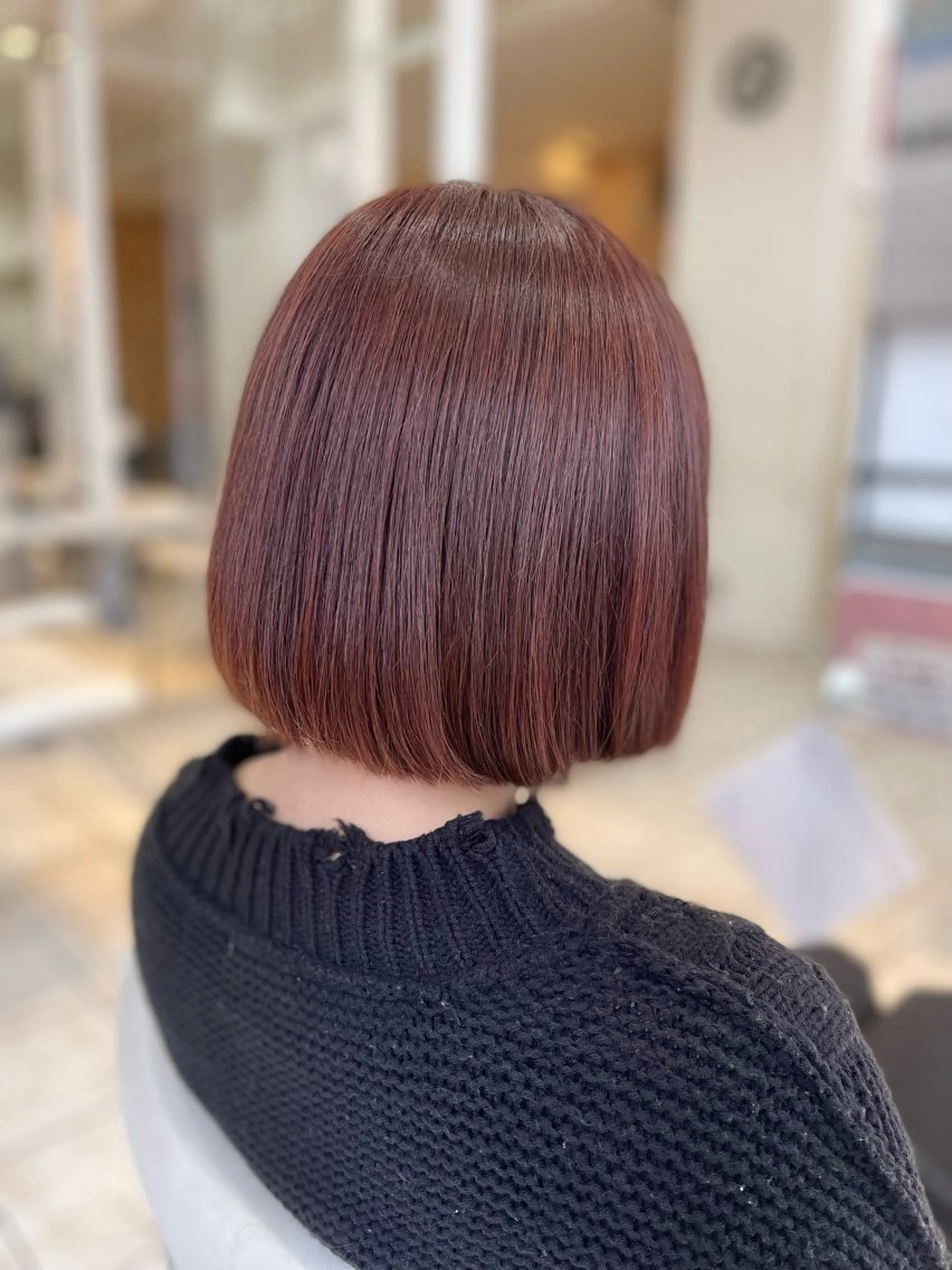 ミディアム カラー 艶髪 インナーカラーのヘアスタイル