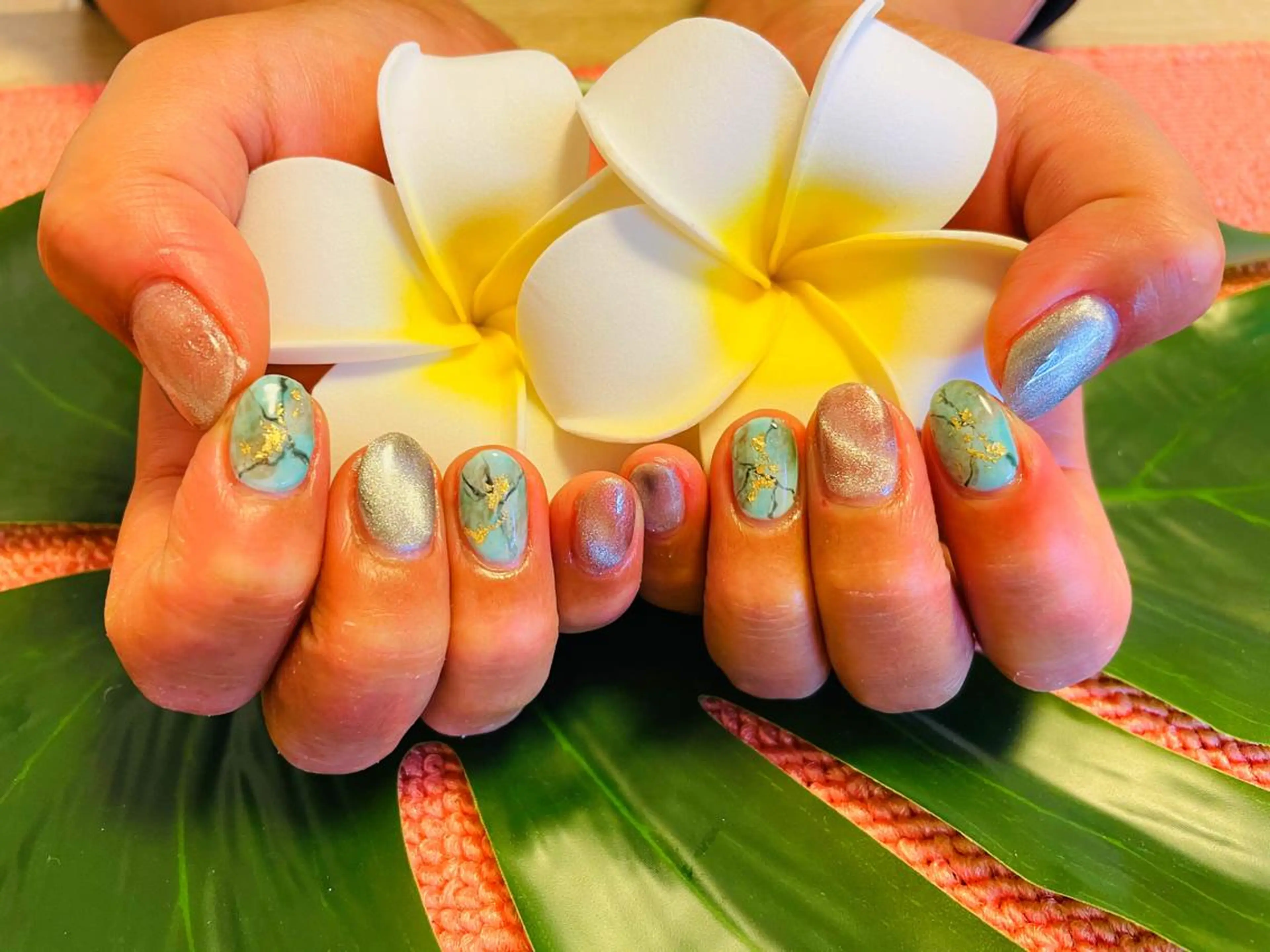 ネイル マグネットネイル 夏ネイル Nail salon Betty❤︎のネイルデザイン