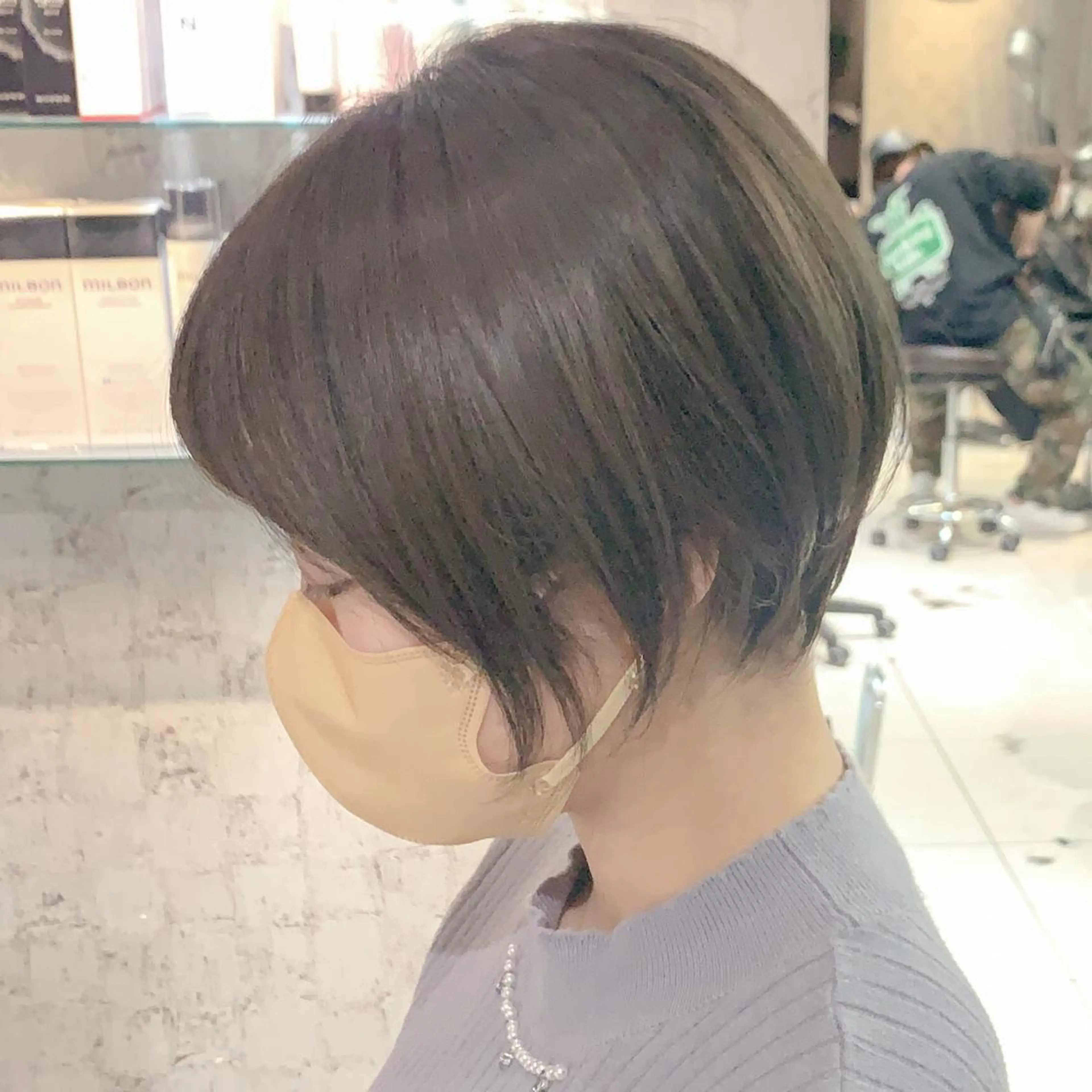ショート カラー カット ヘアカラー トリートメント 美髪矯正&艶髪 髪質改善/川田のヘアスタイル