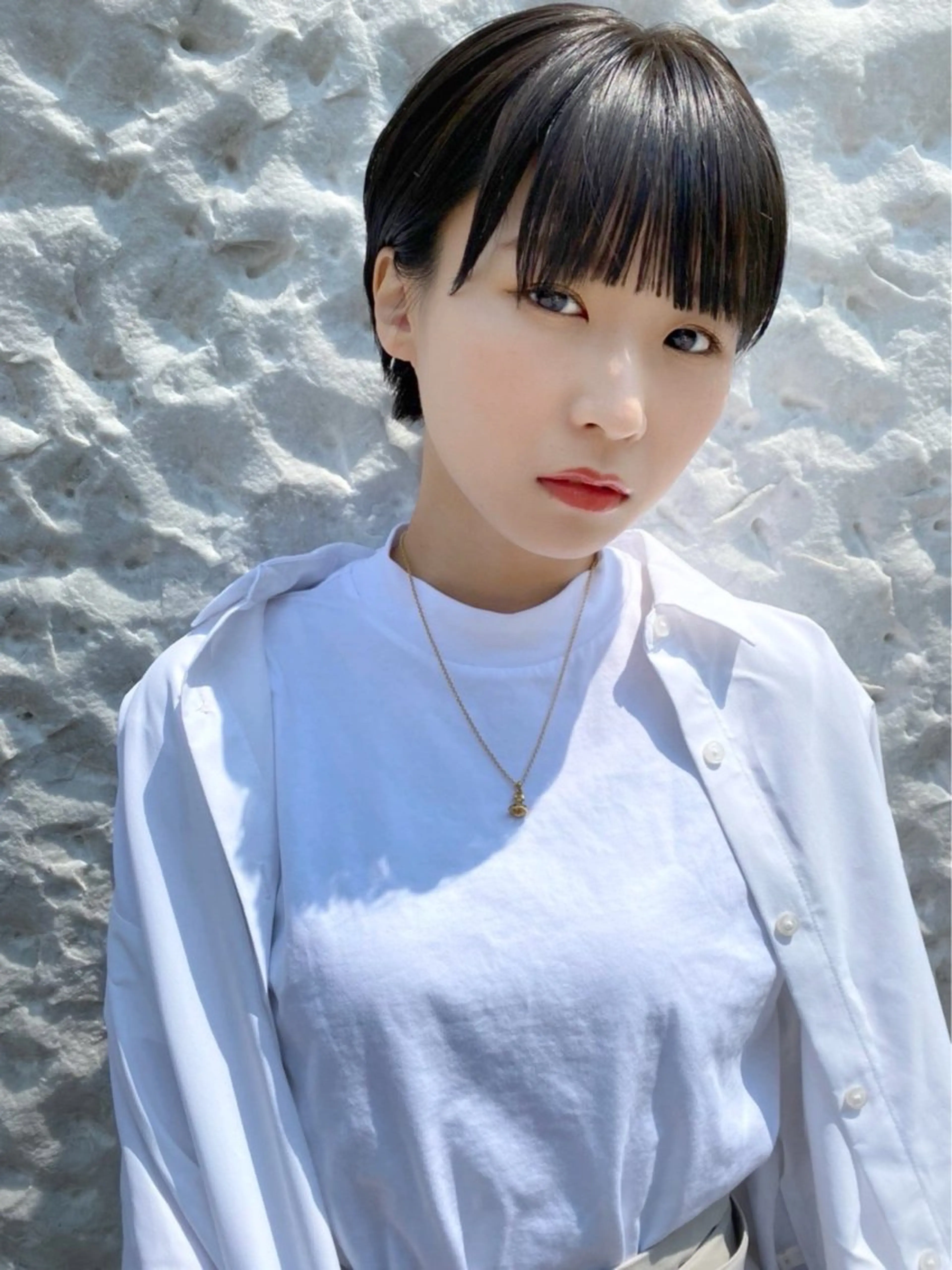 ショート カラー 伊藤 大 艶カラー 似合わせカット🍀のヘアスタイル
