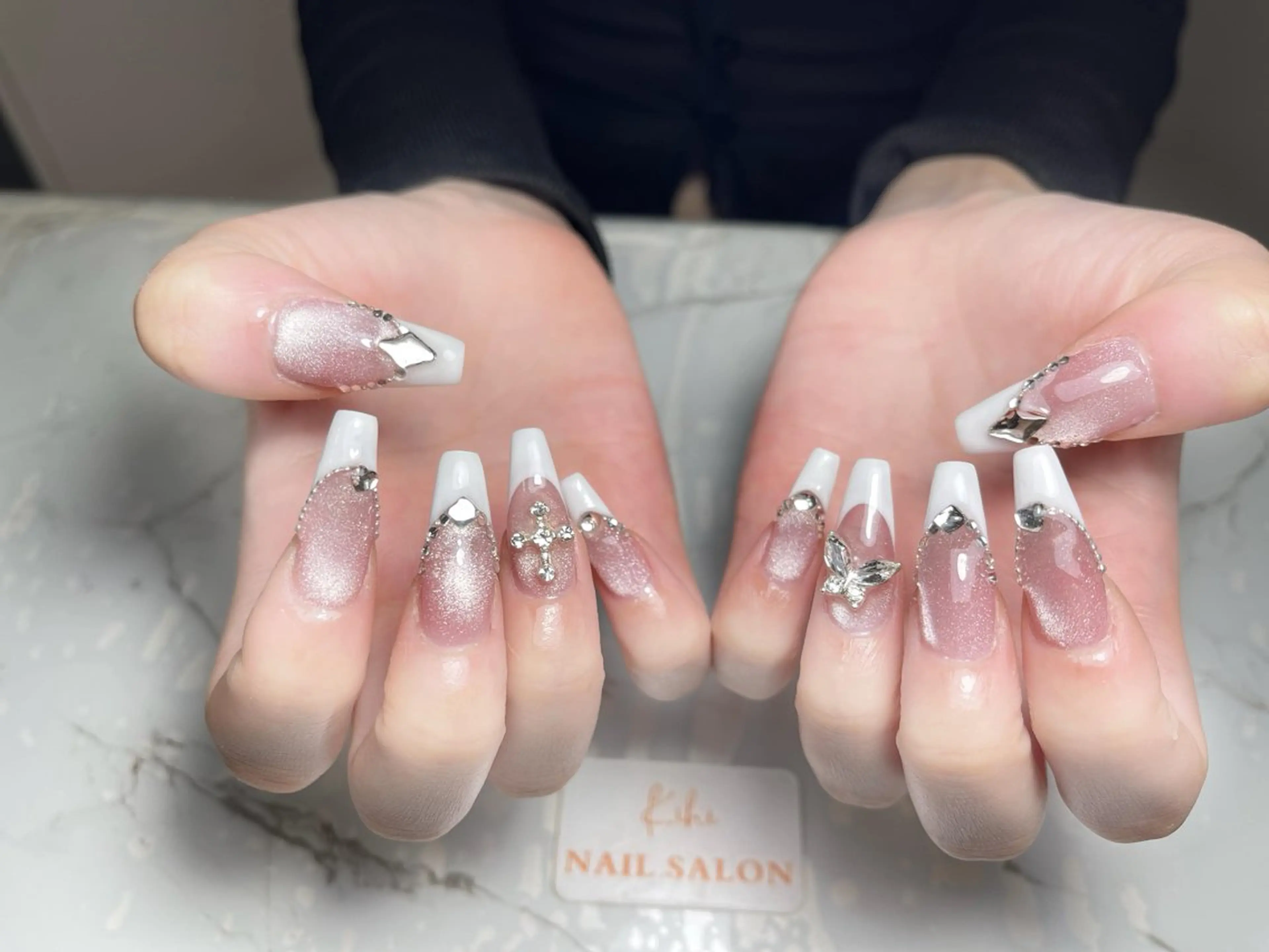 ネイル アートネイル フレンチネイル ジェルネイル グラデーション 韓国ネイル Nail Salon Kihi さくらのネイルデザイン