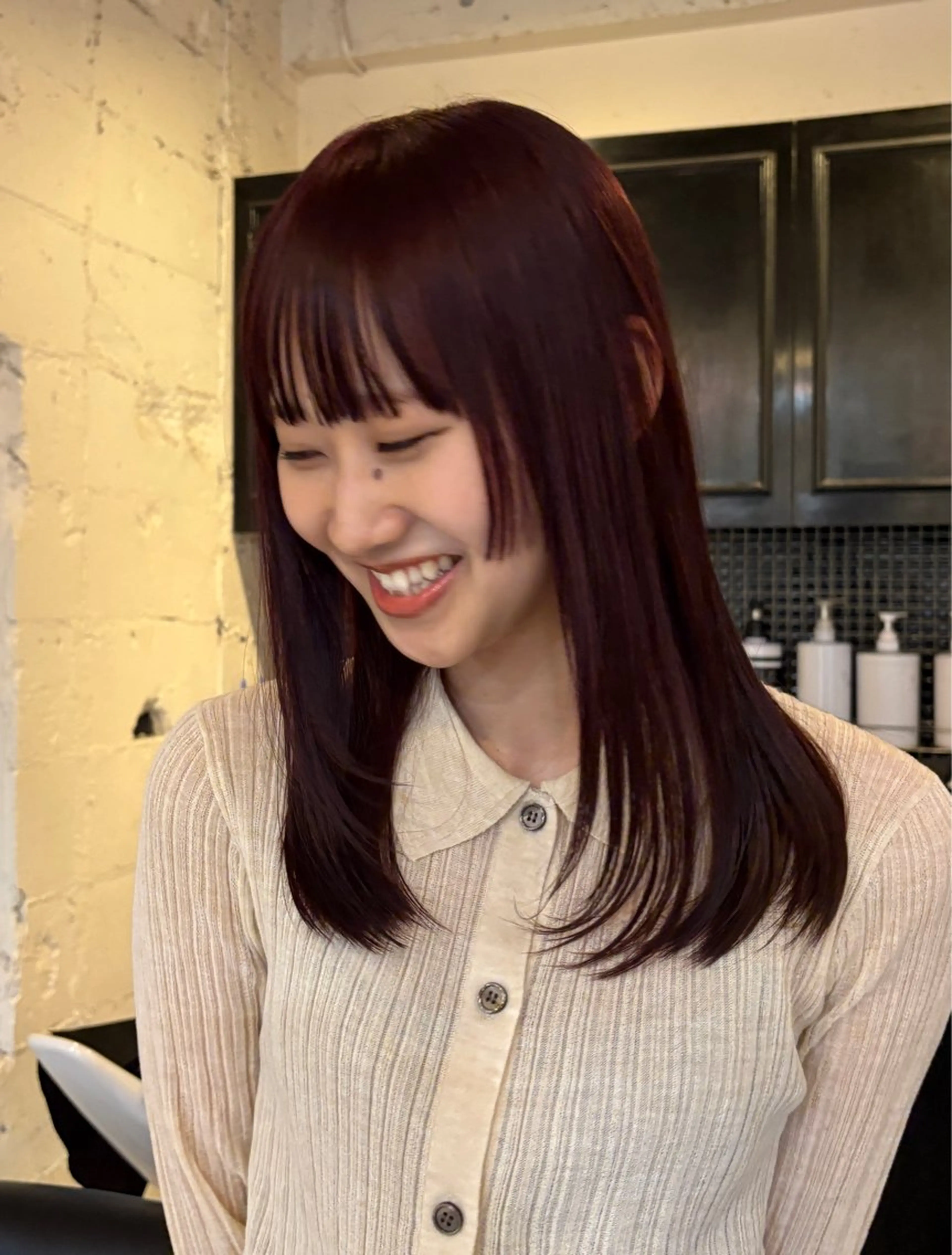 ロング ヘアカラー トリートメント レディースカット🎀 NANAHAのヘアスタイル