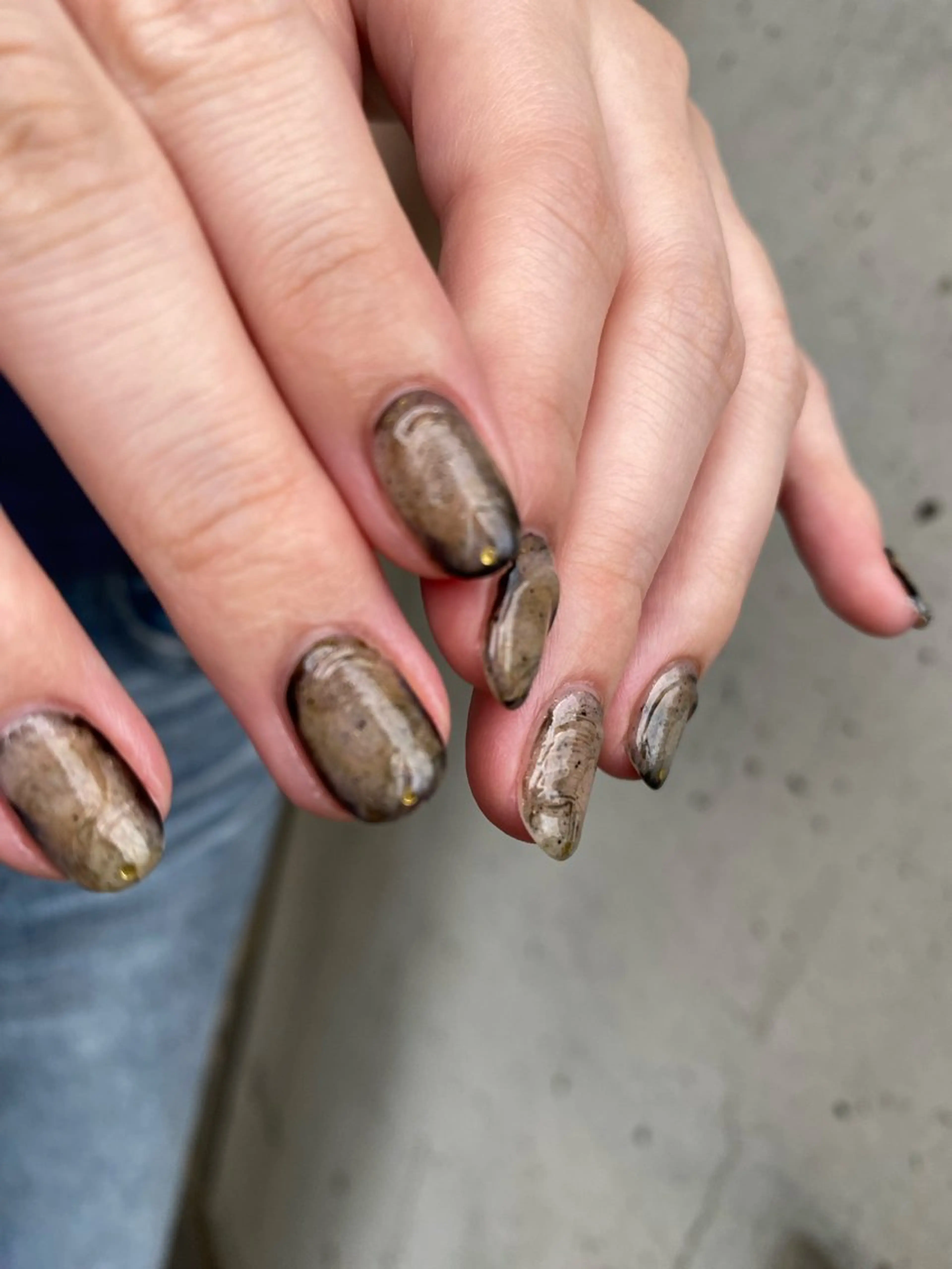 ネイル ジェルネイル マグネットネイル ニュアンスネイル ワンカラーネイル パラジェル ハンドネイル 草加ニュアンスネイル 🌚hersのネイルデザイン