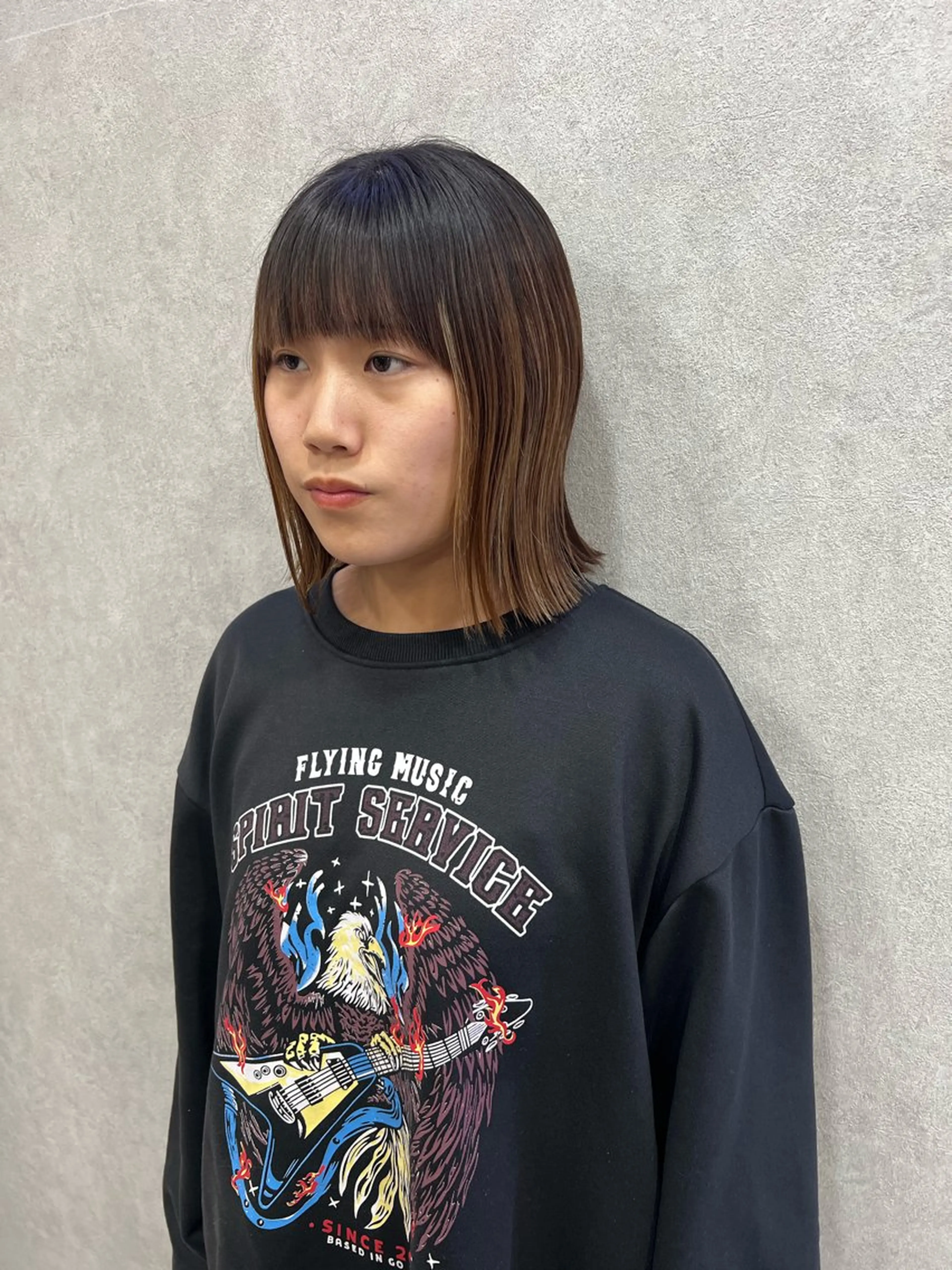 ミディアム ボブ 外ハネヘア Haney所属・🐝Haney .haruka🐝のヘアスタイル