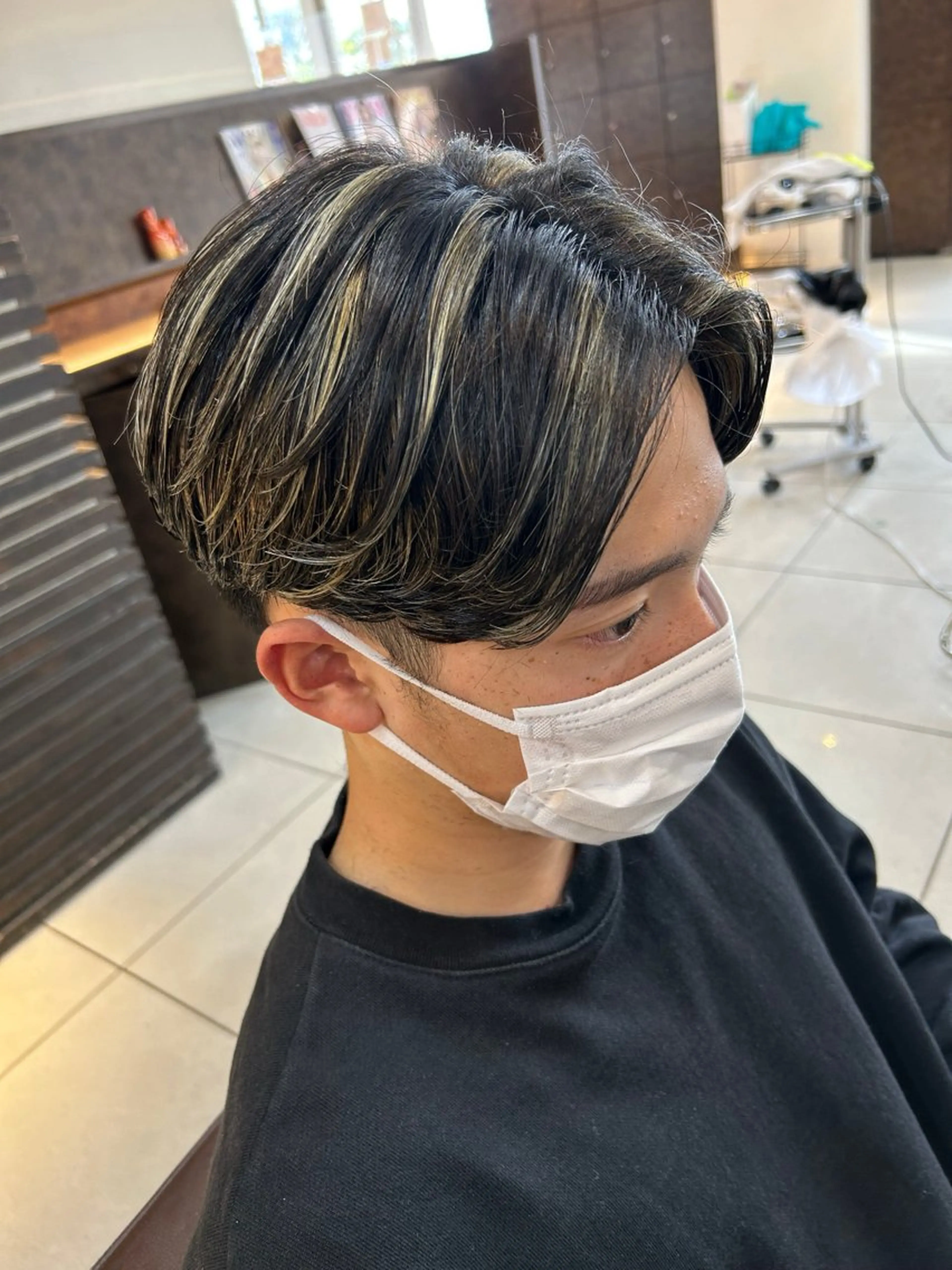 メンズ 🩵透明感カラー🩵 緒方美柚のヘアスタイル