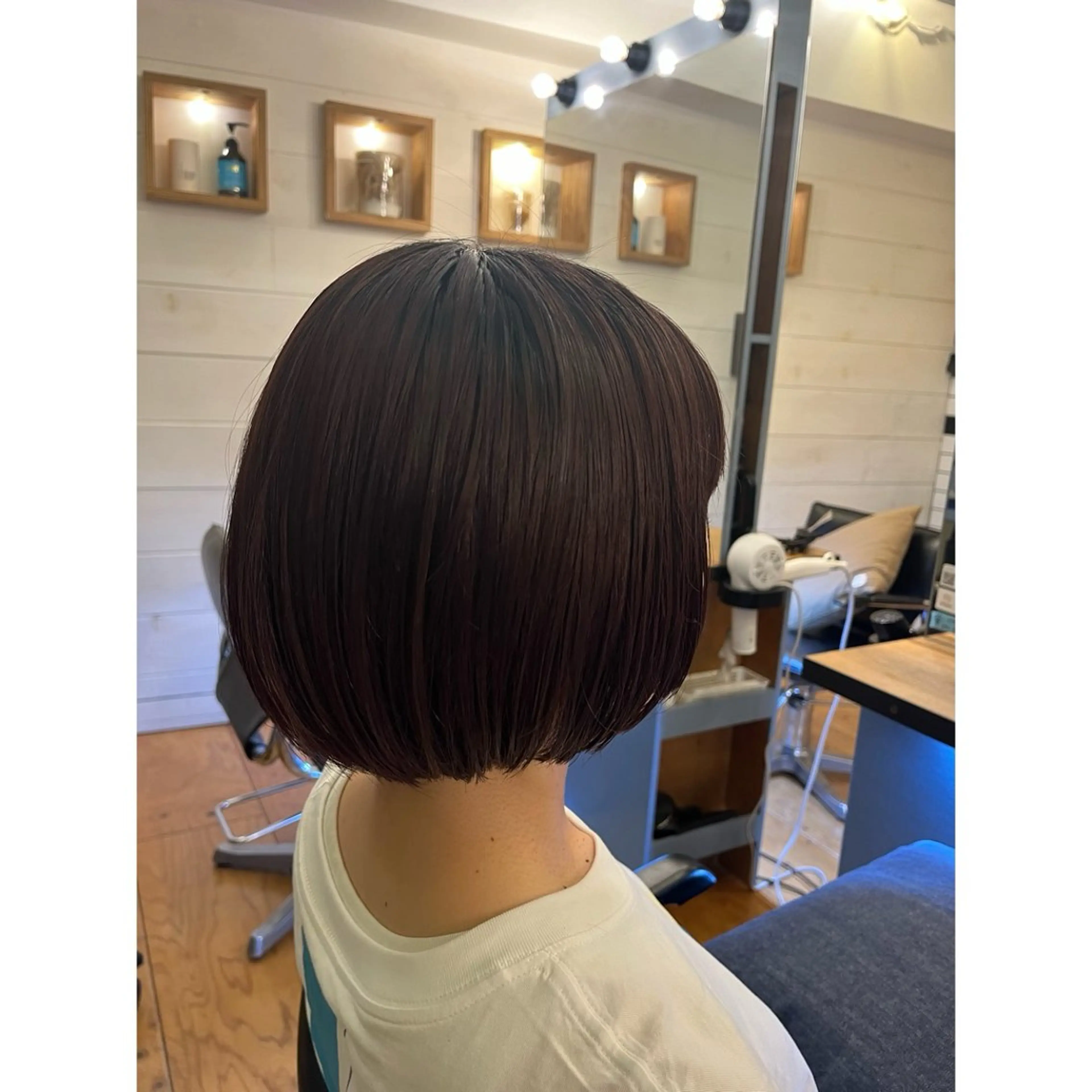 ショート カラー ブラウンカラー ピンクカラー ピンクブラウン カット ヘアカラー トリートメント Lagom なかだのヘアスタイル