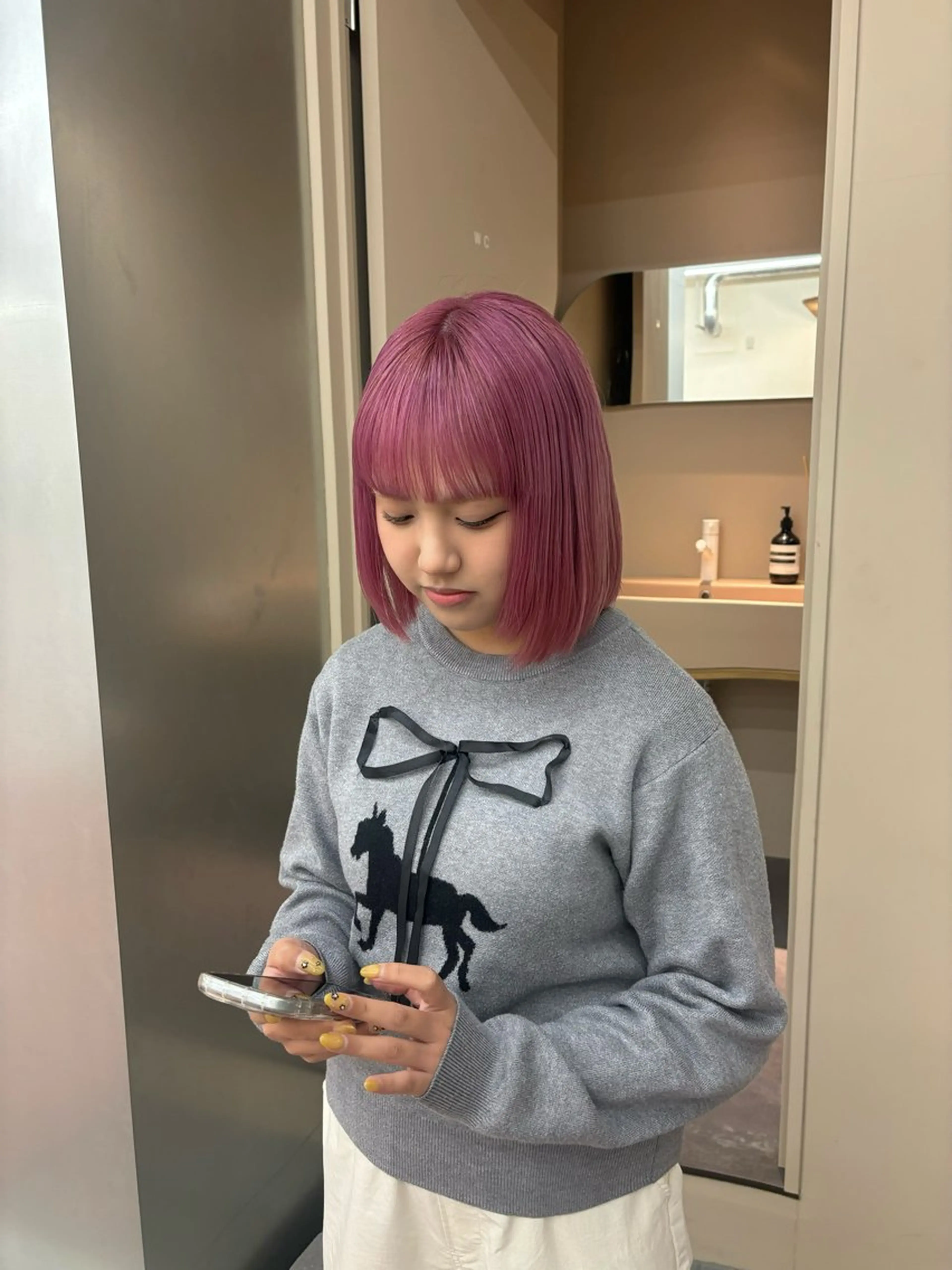 ミディアム りお /カラーモデルのヘアスタイル