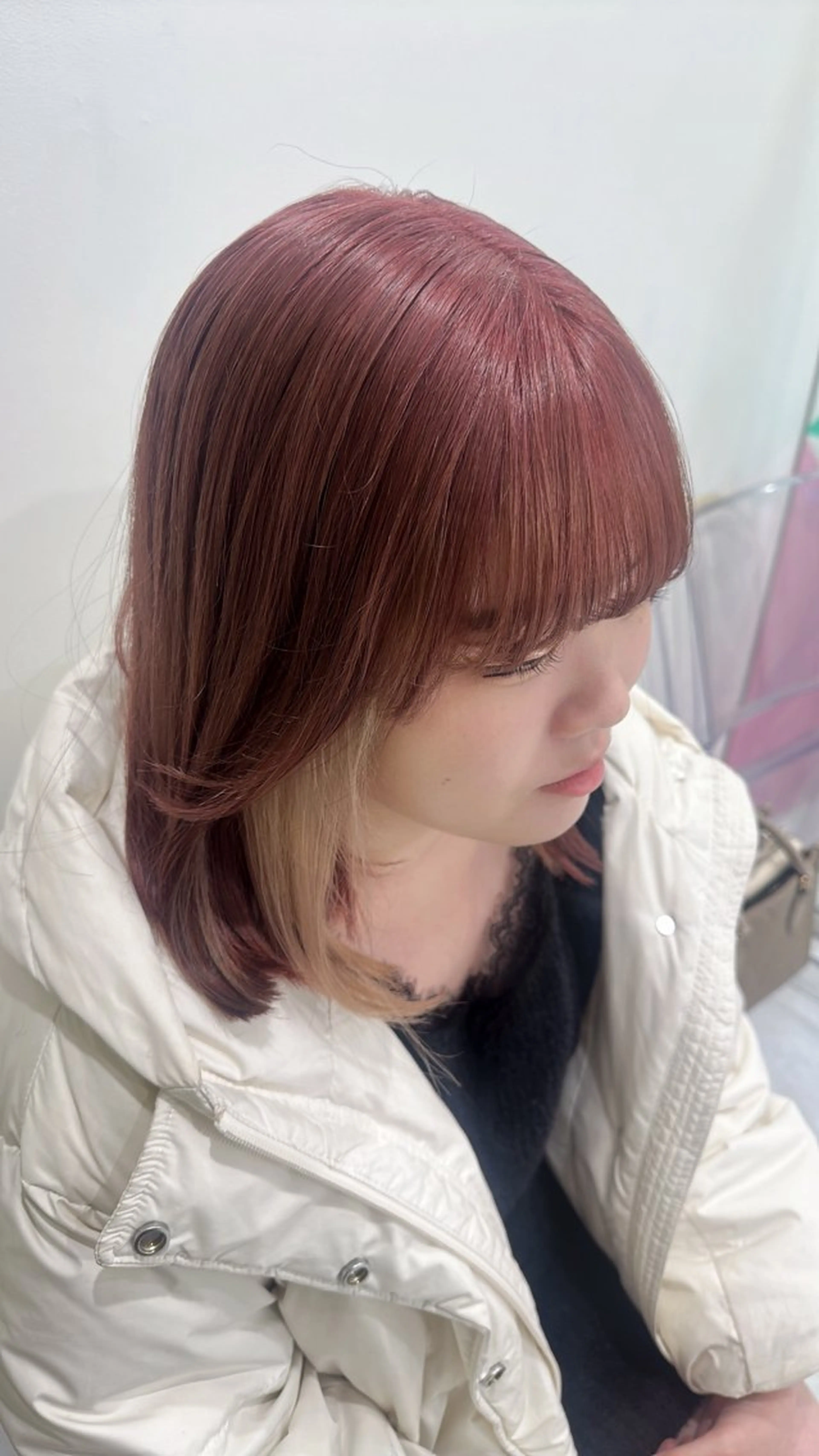 ミディアム カラー ハイトーン🌈メンズ カット♡Machanのヘアスタイル